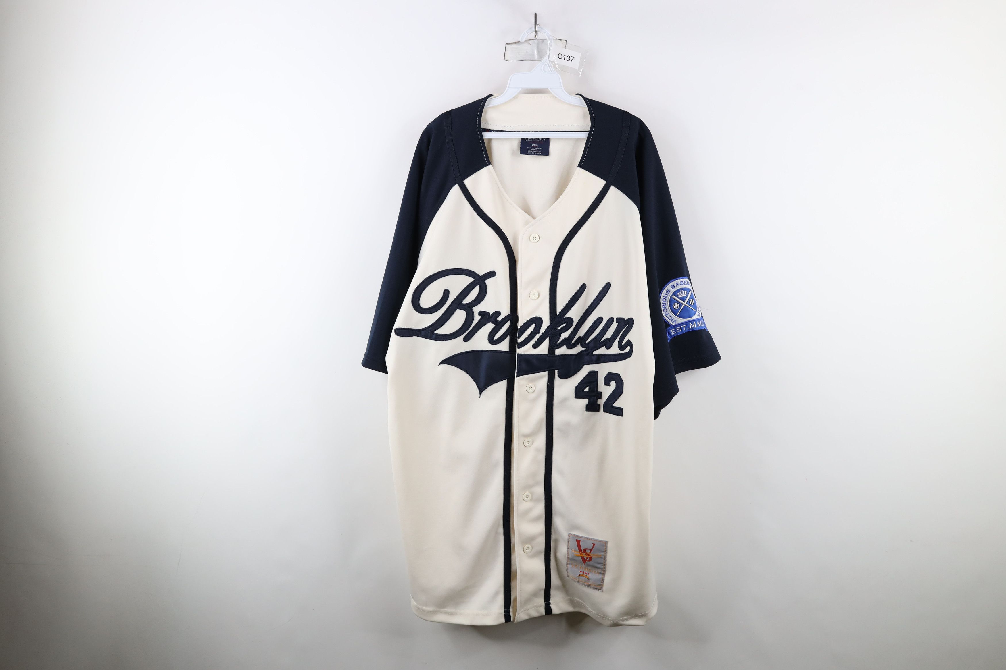 Vintage Vintage Y2K Streetwear Brooklyn Dodgers Baseball Jersey Size US XXL / EU 58 / 5 - 1 Thumbnail
