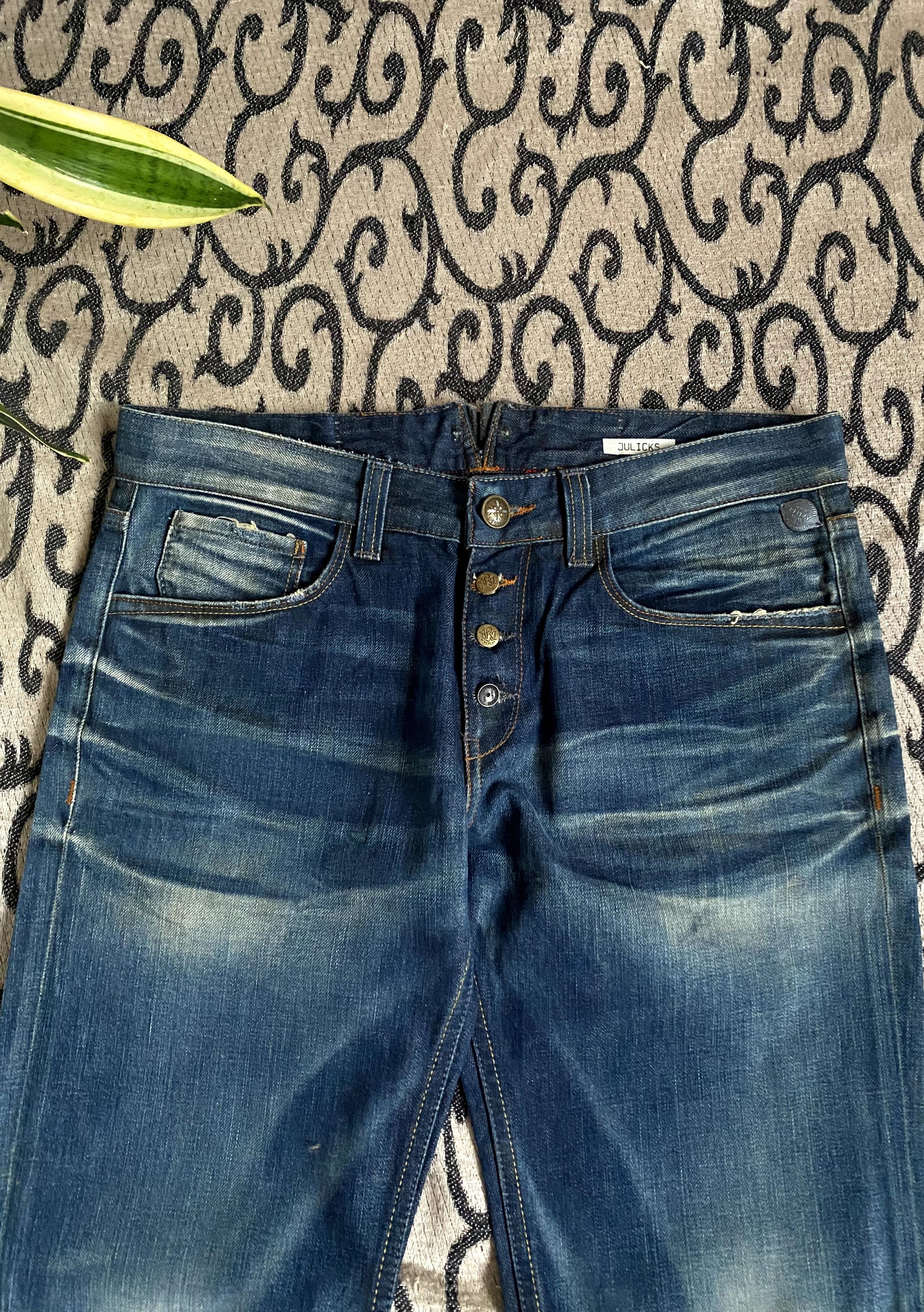 Beauty Beast × Replay Y2K Replay Embriodery Logo Jeans Streetwear Size US 30 / EU 46 - 9 Thumbnail