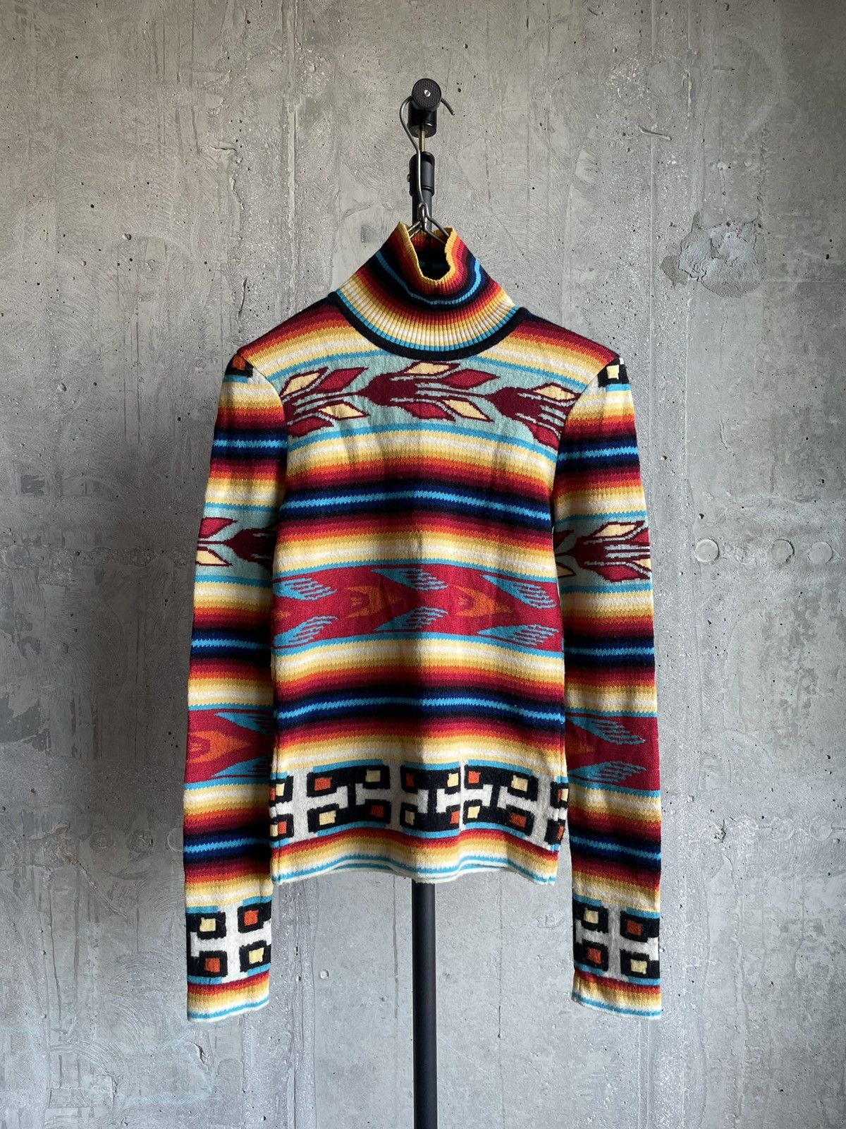 Dior Christian Dior 2001 By John Galliano Tribal Turtleneck Size S / US 4 / IT 40 - 1 Thumbnail
