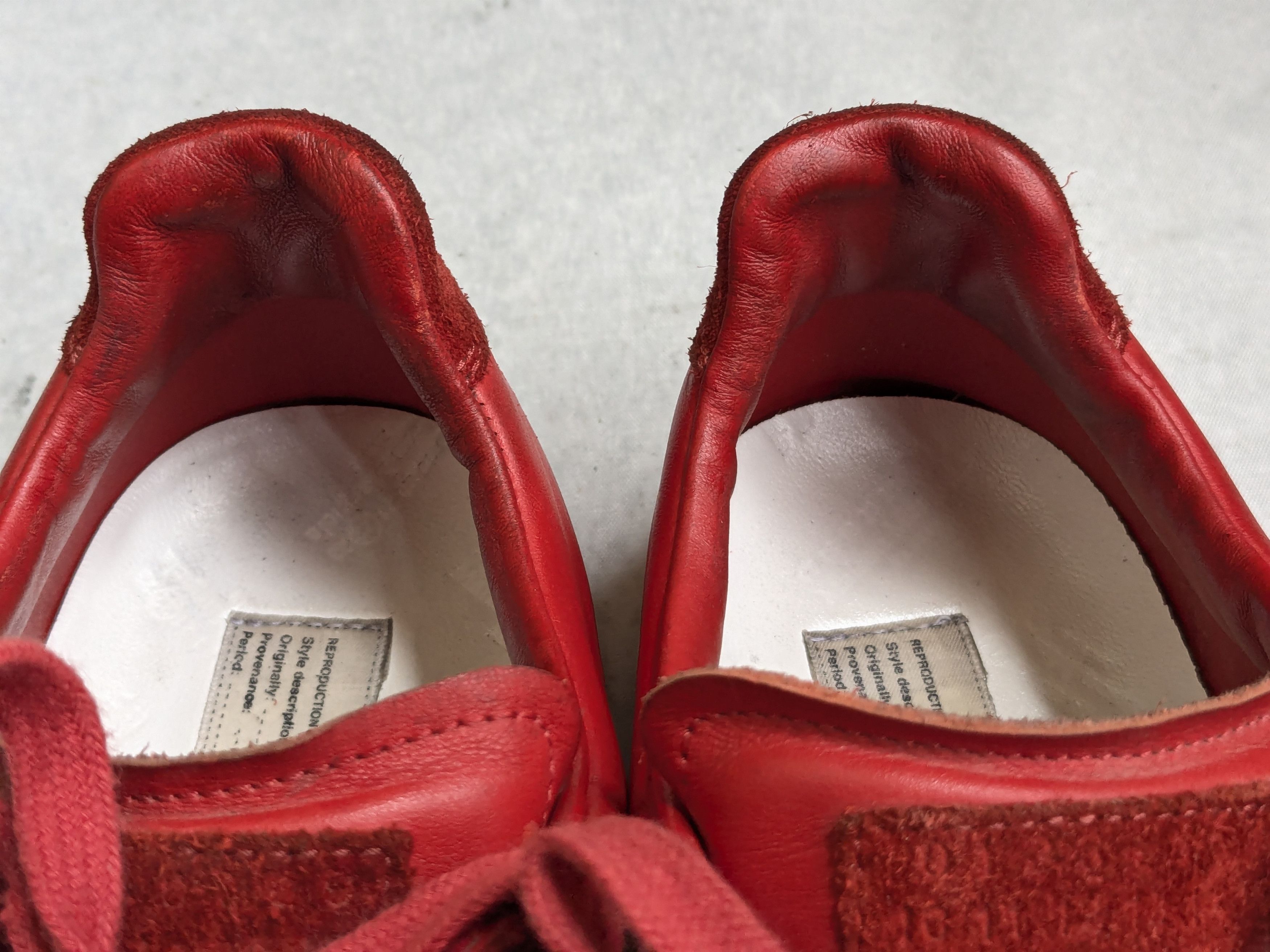 Maison Margiela Maison Margiela Replica GAT Red 10.5 43.5 Low Tops Size US 10.5 / EU 43-44 - 7 Thumbnail