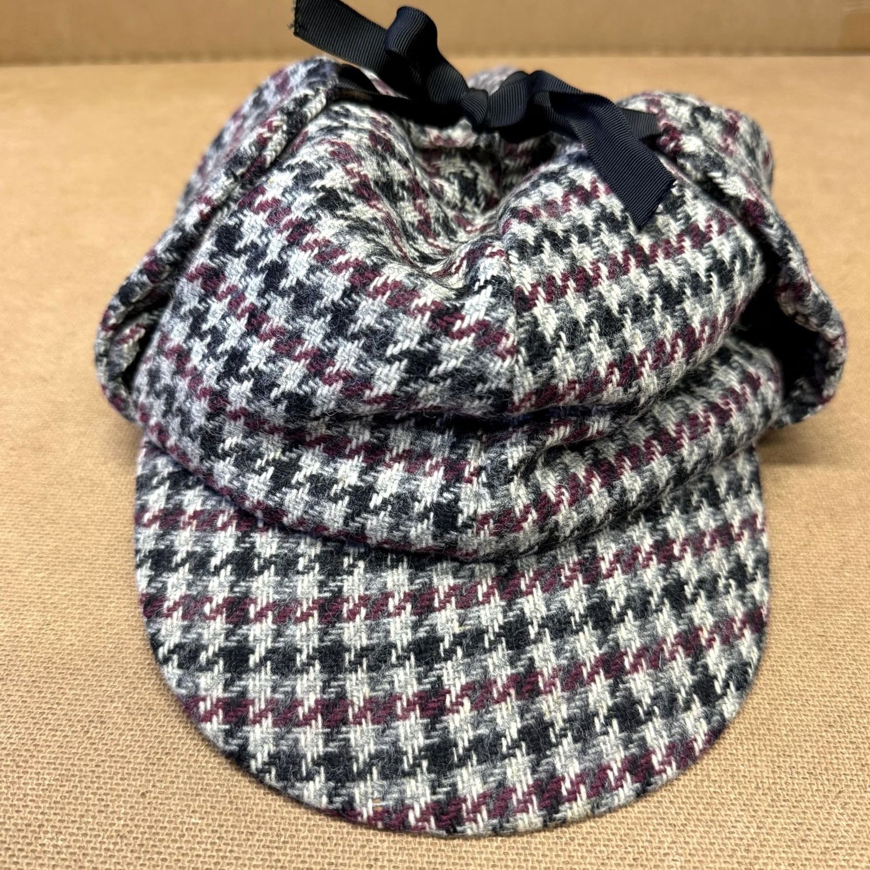 Vintage VINTAGE Dorfman Pacific Hat Trapper Mens One Size Tweed Check Ear Flap 80s Size ONE SIZE - 3 Thumbnail