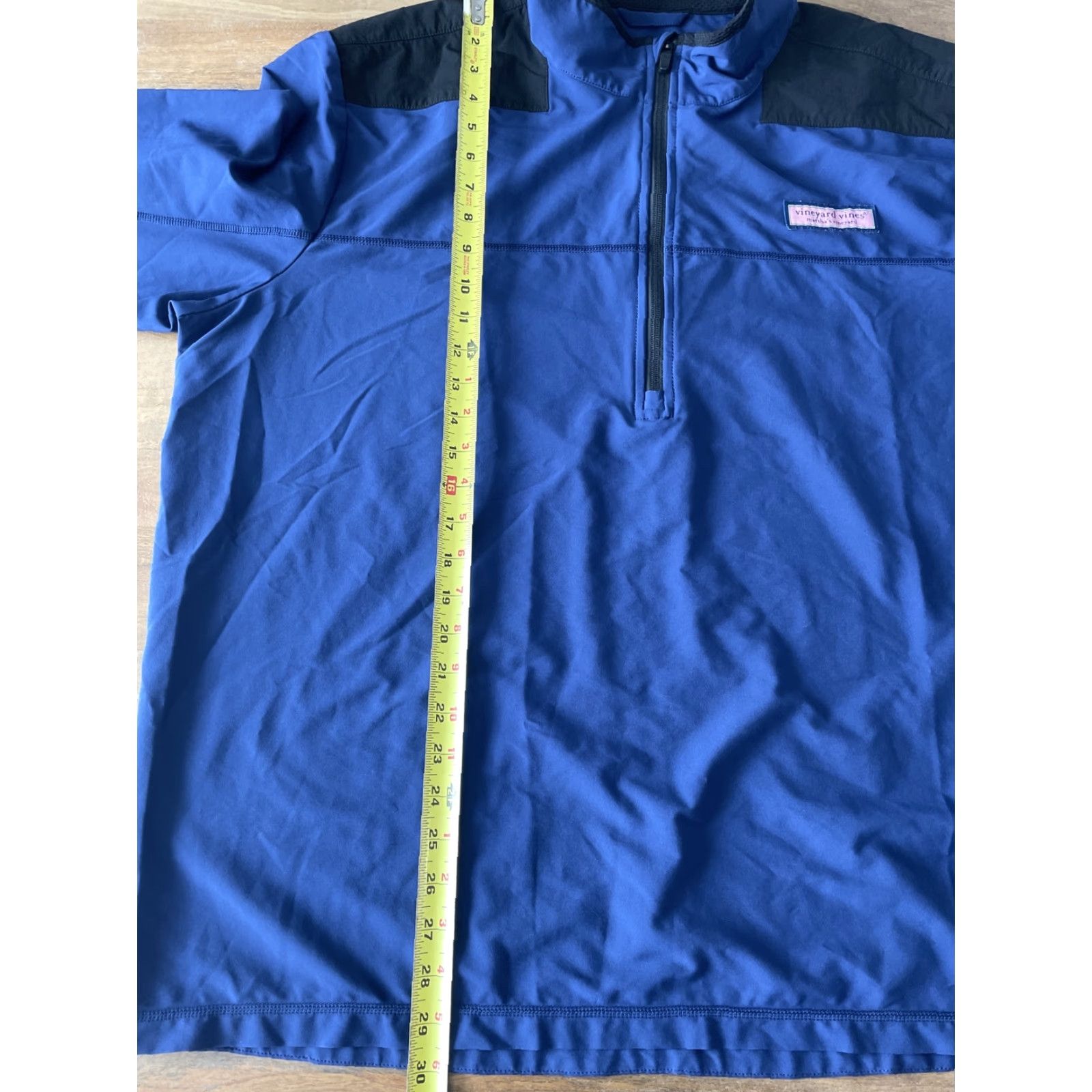 Vineyard Vines Vineyard Vines Performance Jacket Windbreaker Big & Tall XB Blue Mens Weatherproof Windbreaker Jacket Oxford 60% Polyester Size US XL / EU 56 / 4 - 7 Thumbnail