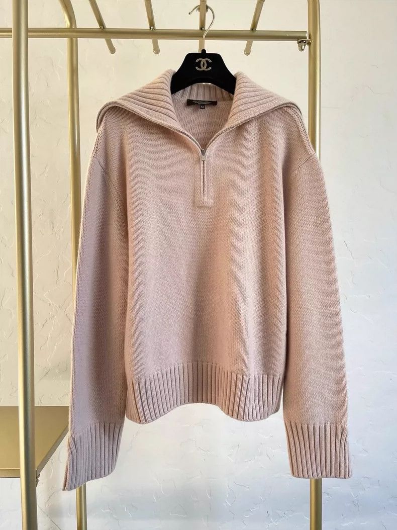 Loro Piana LORO PIANA Classic cashmere zipper sweater Size XS / US 0-2 / IT 36-38 - 1 Thumbnail