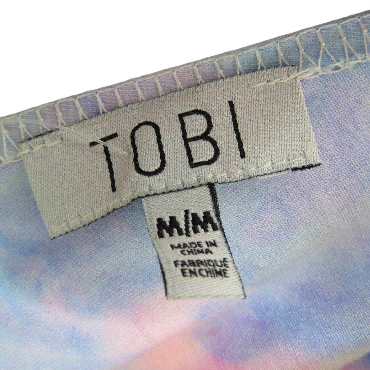 Other TOBI Chill With Me Pink Tie Dye Romper Medium Pastel Rainbow Size 30" / US 8 / IT 44 - 5 Thumbnail