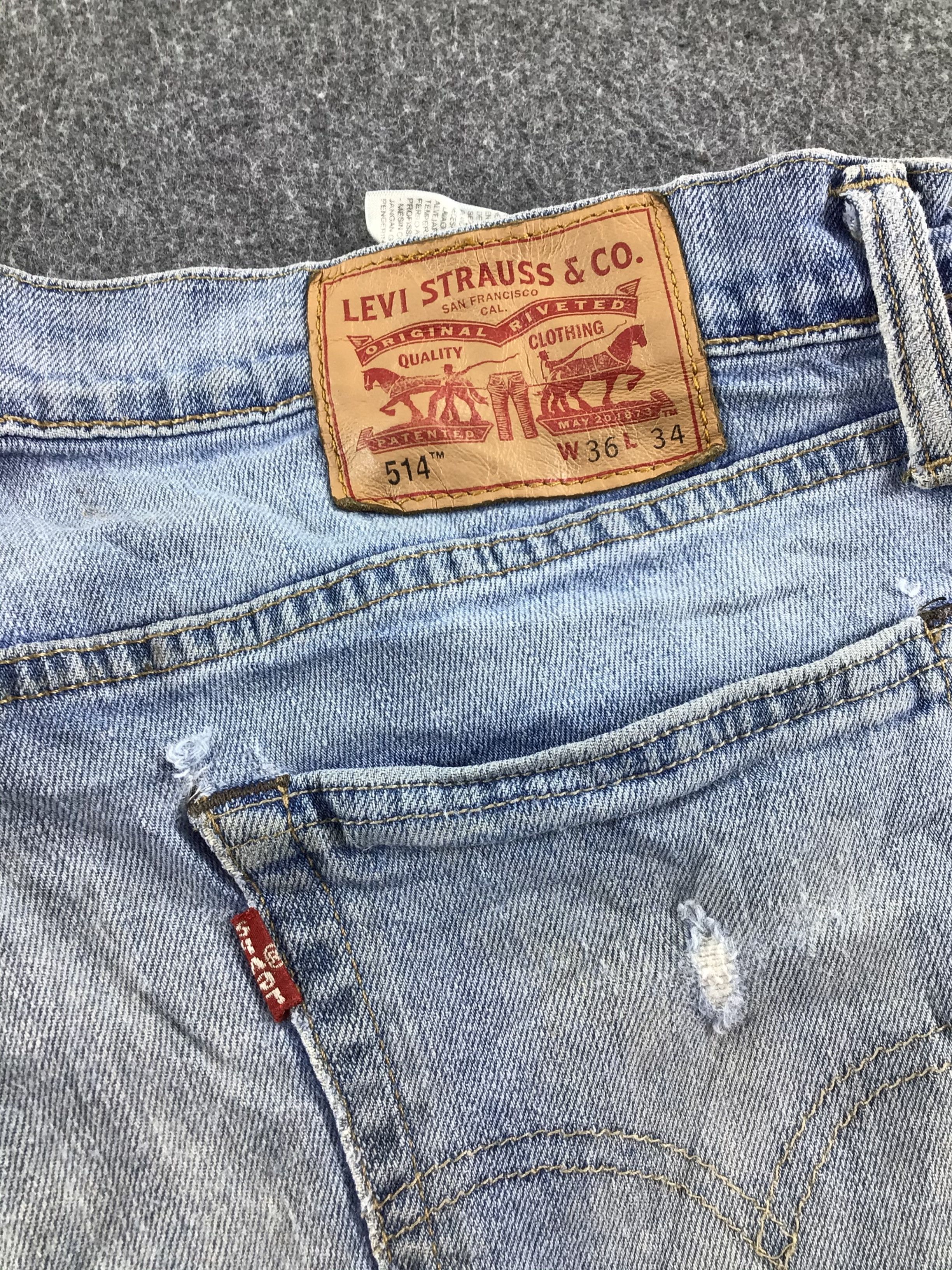 Levi's Vintage Light Wash Levis 514 Jeans-J468 Size US 35 - 5 Thumbnail