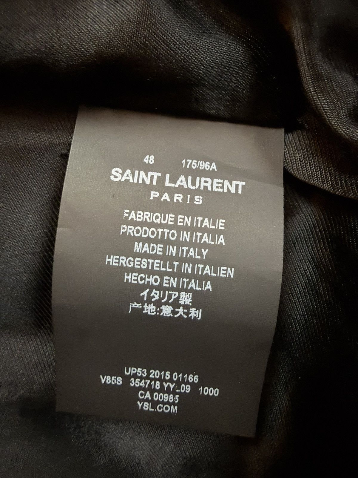 Saint Laurent Paris Saint Laurent Teddy Light Weight Varsity Jacket Black 48 M Size US M / EU 48-50 / 2 - 6 Thumbnail
