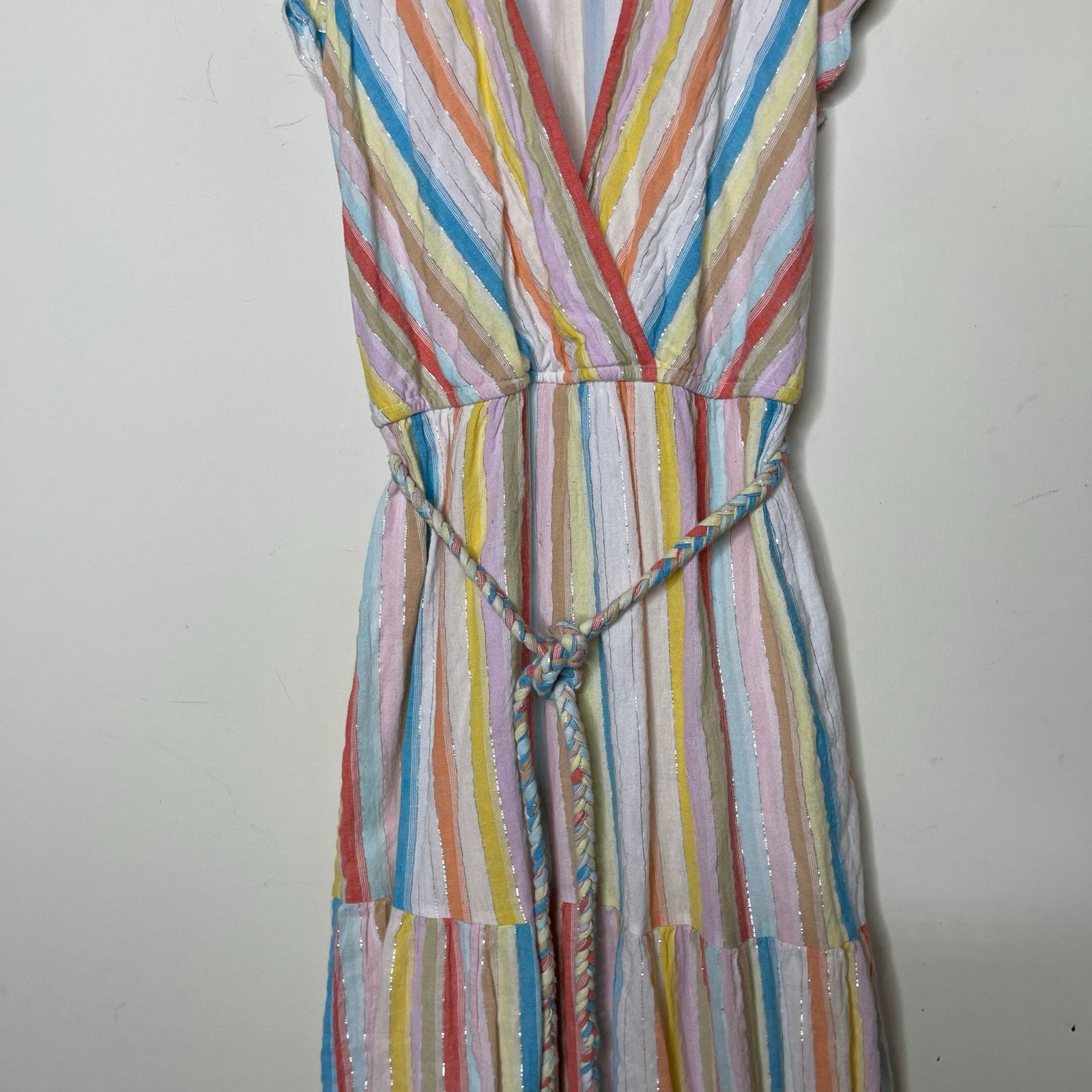 Saylor Saylor Austen in Pastel Watercolor Striped Maxi Dress sz M Size M / US 6-8 / IT 42-44 - 9 Thumbnail