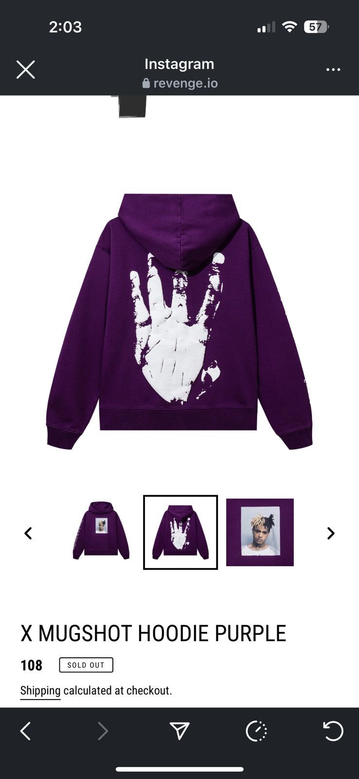 Revenge Revenge Mugshot Killhand Hoodie Size US L / EU 52-54 / 3 - 2 Thumbnail