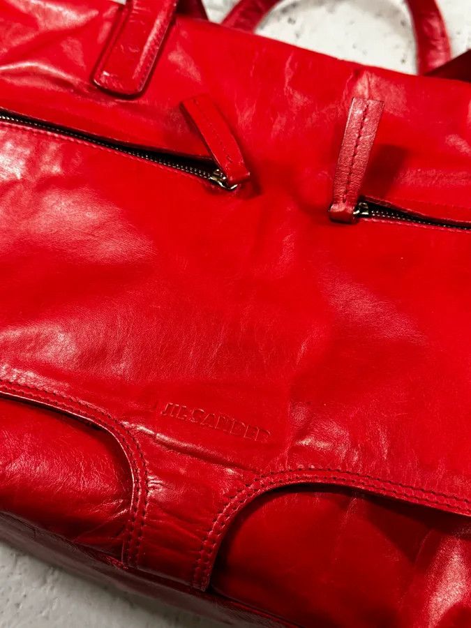 Jil Sander Jil Sander Red Tactical Multi-Pocket Handle Bag Size ONE SIZE - 4 Thumbnail