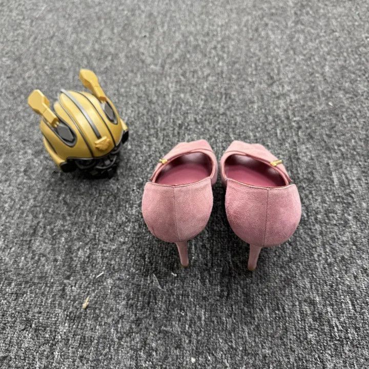 Louis Vuitton Louis Vuitton Pink Open-Toe High Heels -2508 Size US 8 / IT 38 - 3 Thumbnail