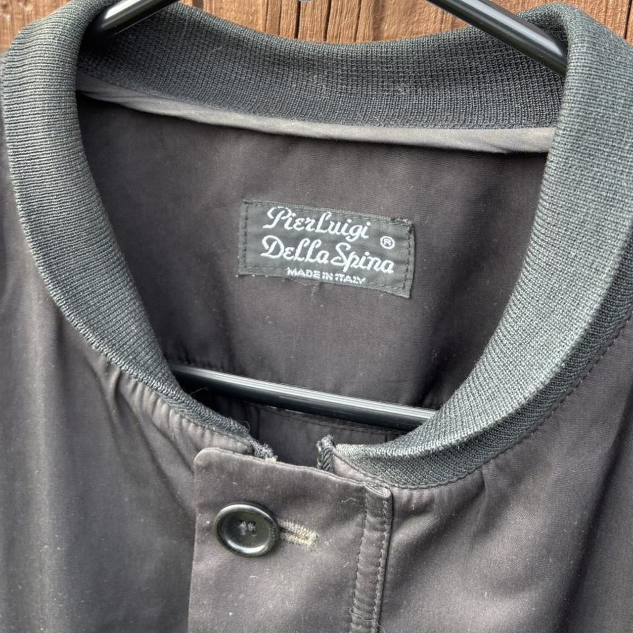 Vintage Pier Luigi Della Spina Black Nylon Jacket Size US L / EU 52-54 / 3 - 3 Thumbnail