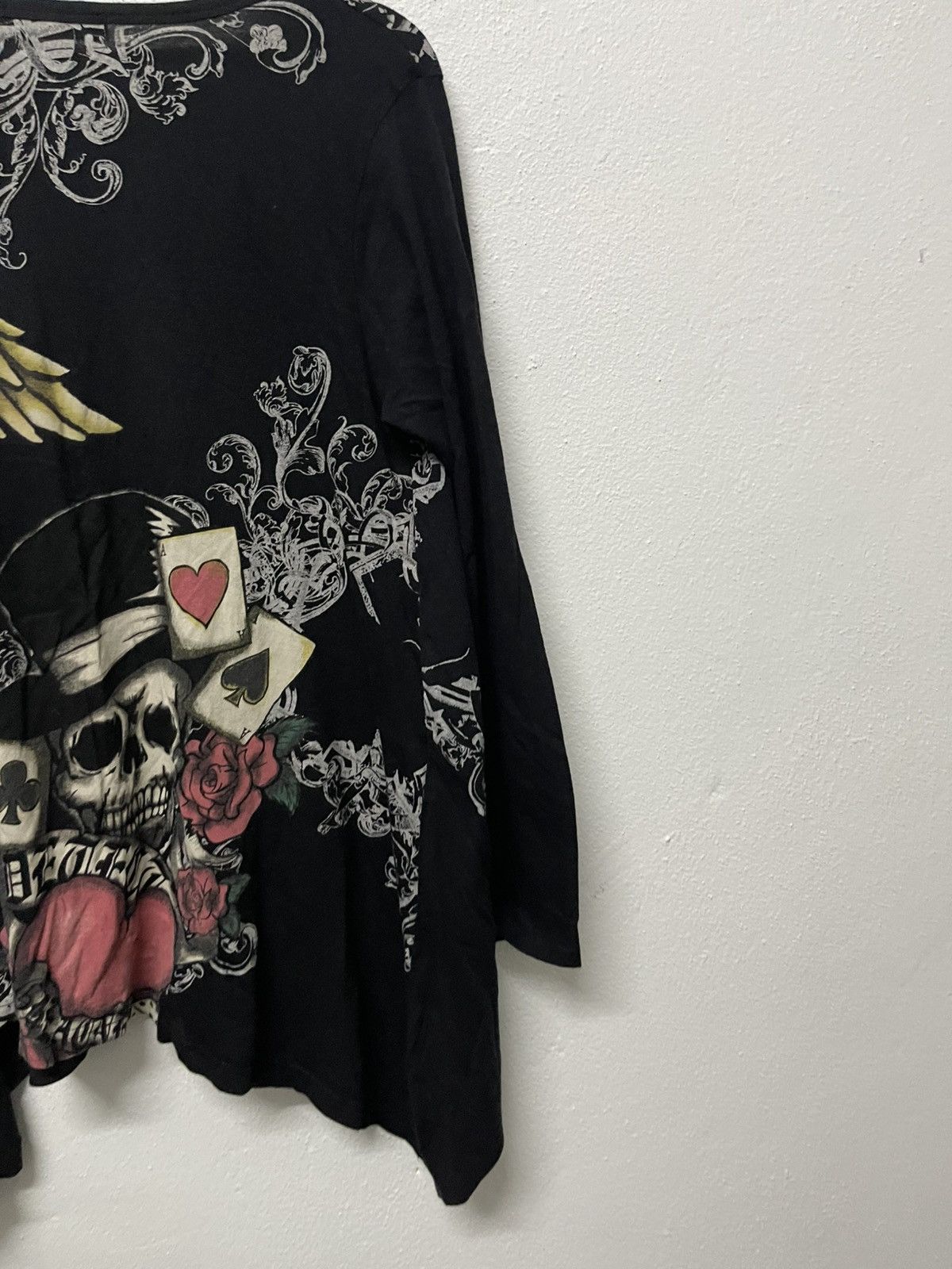 Japanese Brand 2000s DIG DEEP JAPANESEBRAND SKULL ASYMMETRICAL LONG SLEEVE Size L / US 10 / IT 46 - 13 Thumbnail