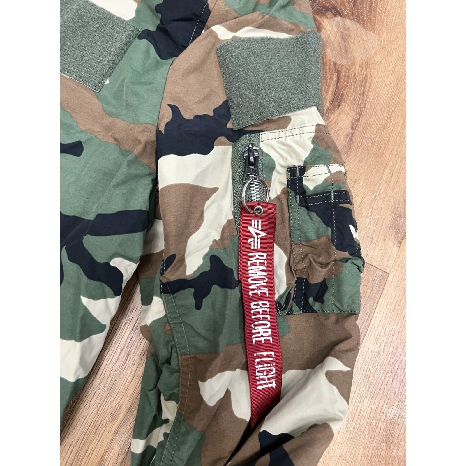 Alpha Industries VINTAGE Alpha Industries MA-1 Jackets Camouflage Reversible Bomber Jacket Men L Green Spring Fall Winter Reversible Pockets Zipper Size US L / EU 52-54 / 3 - 2 Thumbnail
