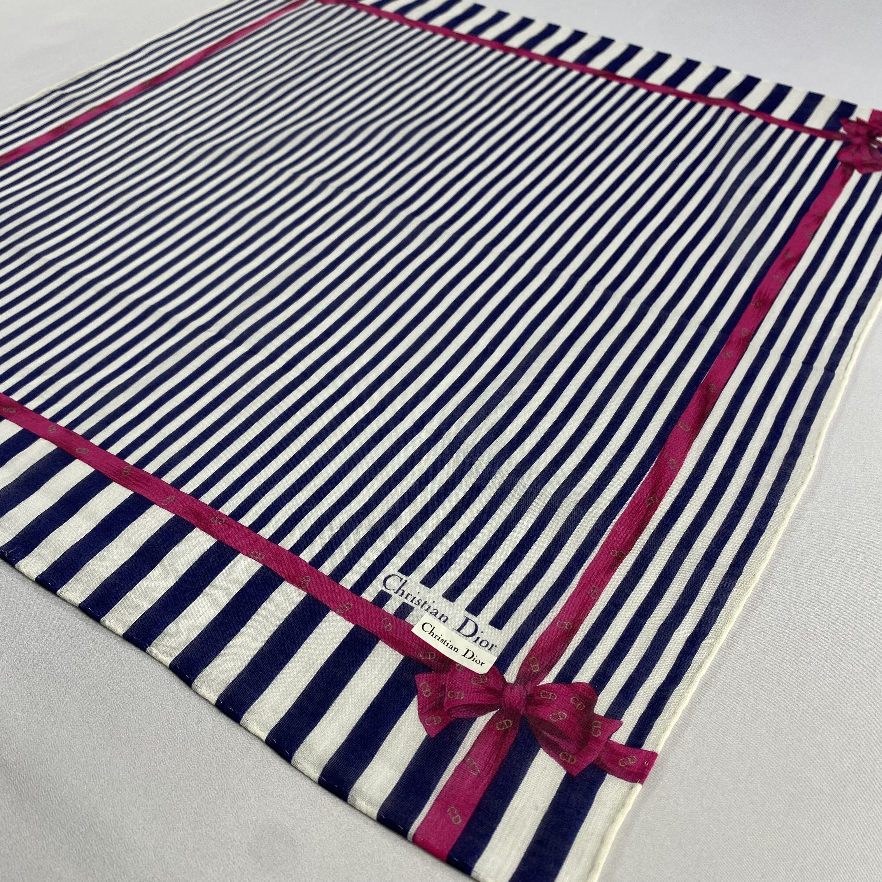 Vintage Christian Dior Monsieur Handkerchief / Neckerchief-P1051 Size ONE SIZE - 2 Thumbnail