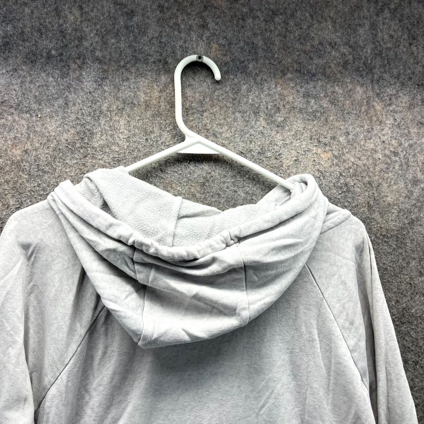 Nike VINTAGE Nike Sweater Dress Shirt Dress Womens Large Gray Fleece Oversized Swoosh Spell Out Tunic Size L / US 10 / IT 46 - 2 Thumbnail