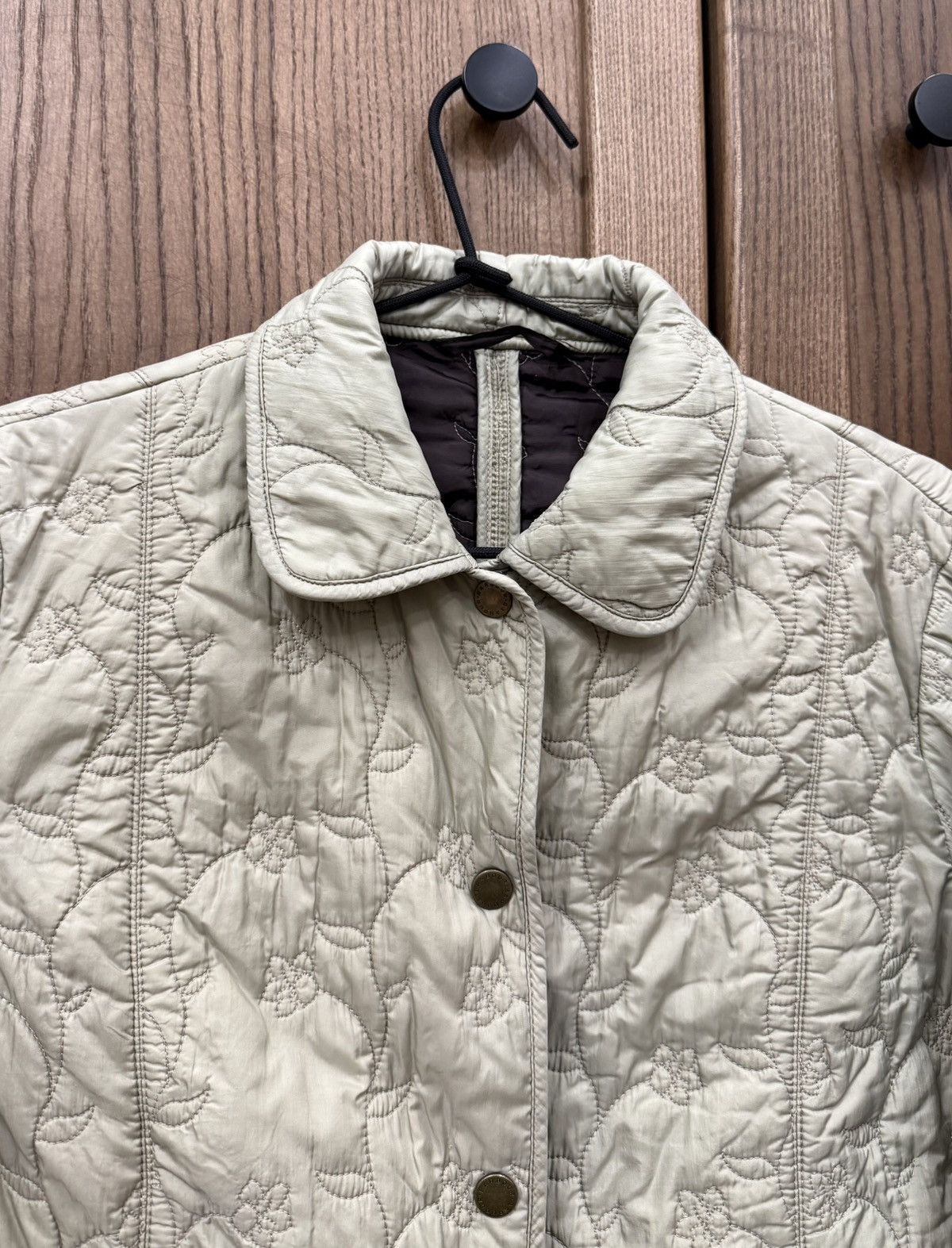 Barbour Barbour Flora Floral Cream Quilted Lightweight Jacket Size S / US 4 / IT 40 - 4 Thumbnail