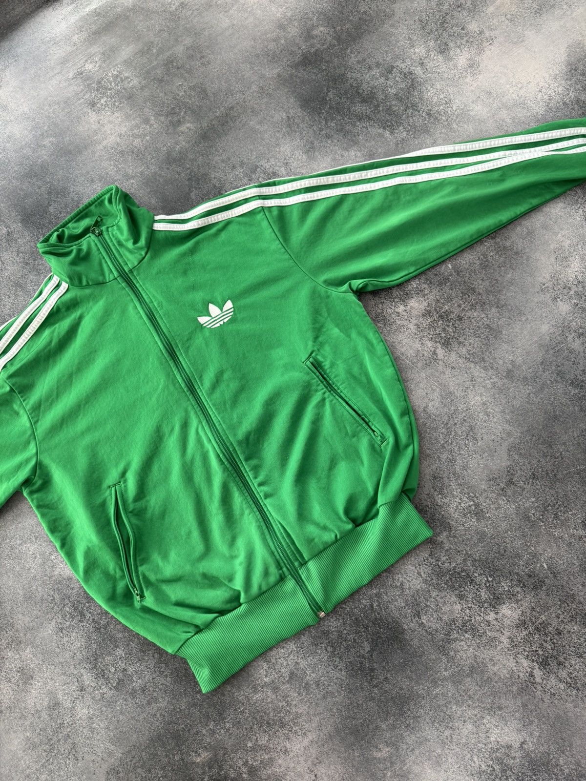 Adidas Vintage Adidas Firebird Track Retro Jacket O0s Green White Size US S / EU 44-46 / 1 - 4 Thumbnail