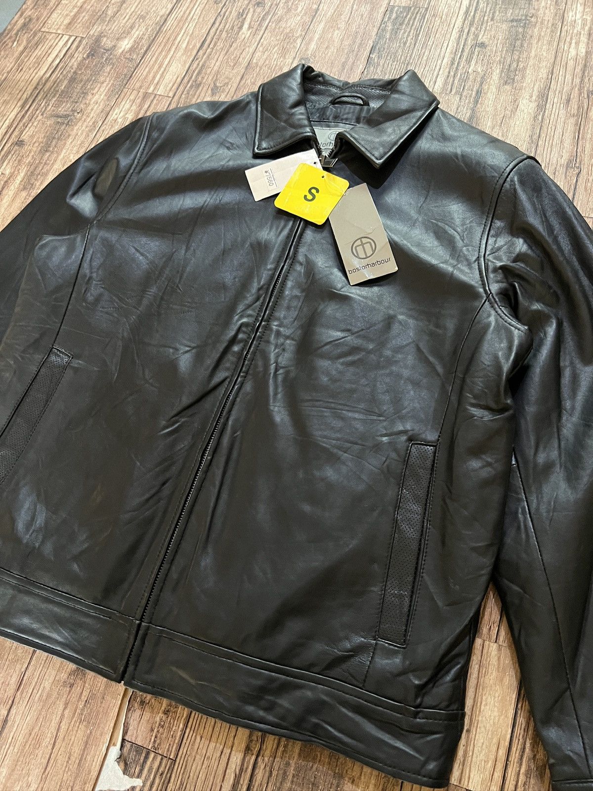 Vintage Boston Harbour Leather Jacket BNWT Size US M / EU 48-50 / 2 - 2 Thumbnail