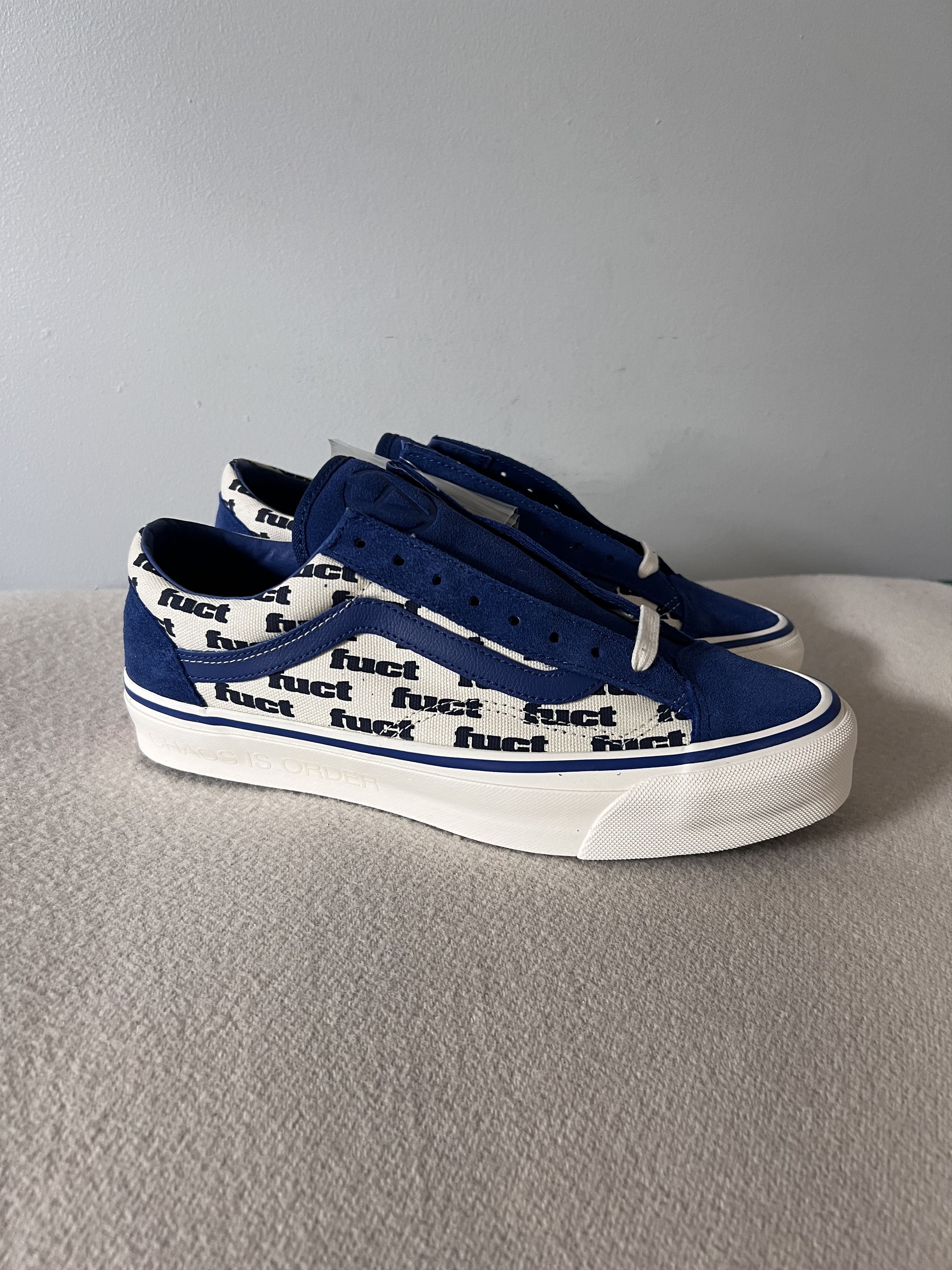 FUCT × Slam Jam × Vans Fuct Vans Lx Old Skool Reissue 36 in Blue White Size US 8.5 / EU 41-42 - 1 Thumbnail