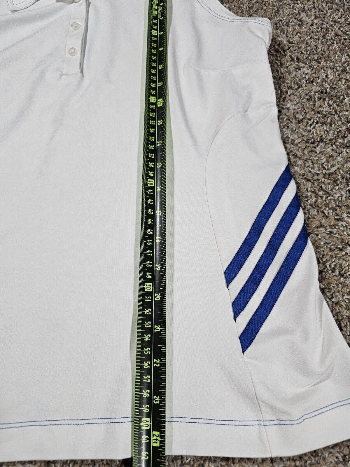Adidas Adidas CLIMACOOL Womens White Stripe Sleeveless Golf Polo M Size M / US 6-8 / IT 42-44 - 5 Thumbnail