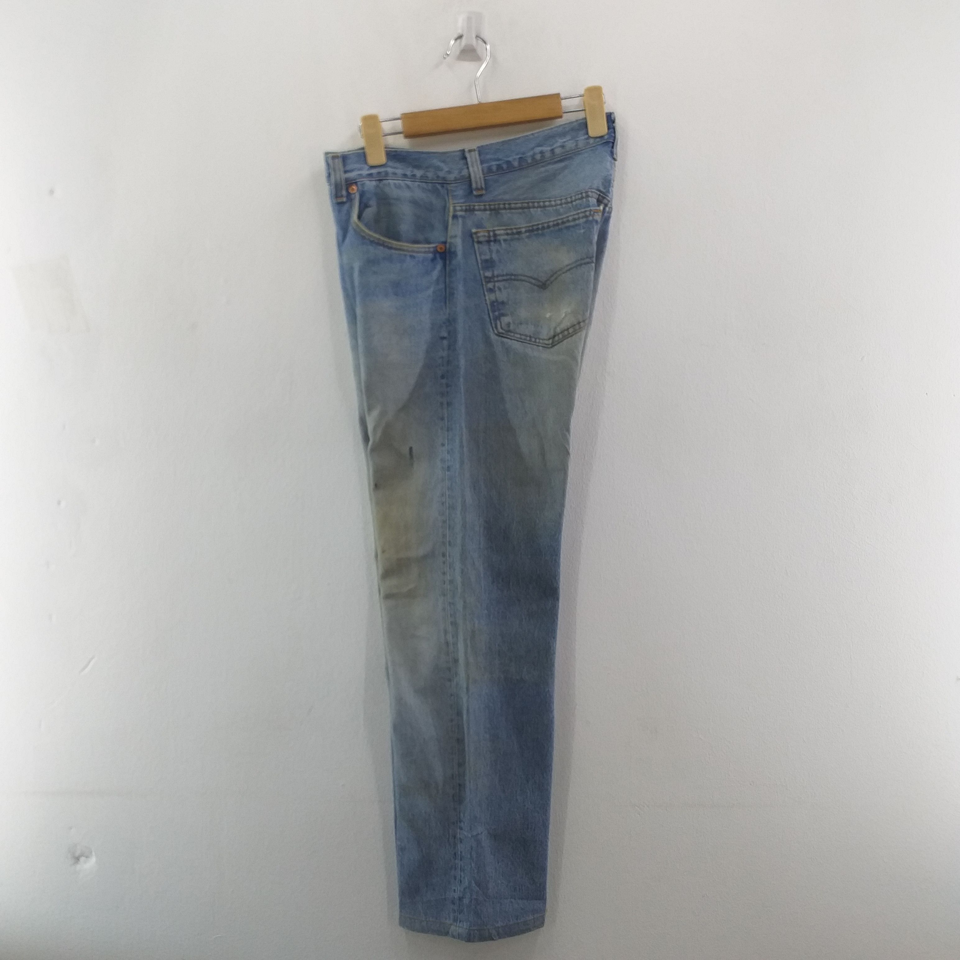 Levi's 90's Levi's 501 Vintage Clothing Distressed 31 x 29.5 -JN029 Size US 31 - 3 Thumbnail