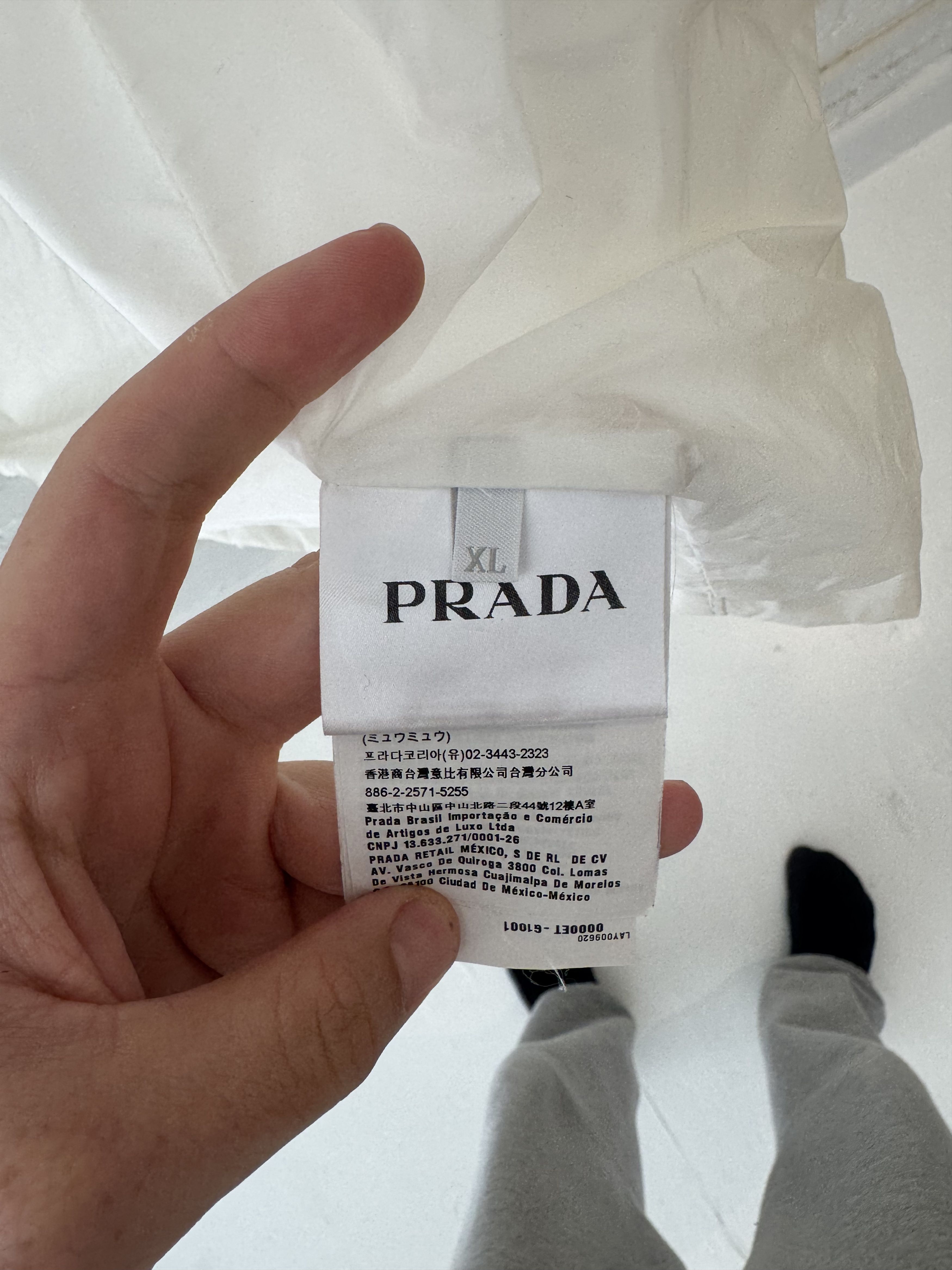 Prada Prada 2018 Nylon Logo Shirt Size US XL / EU 56 / 4 - 9 Thumbnail