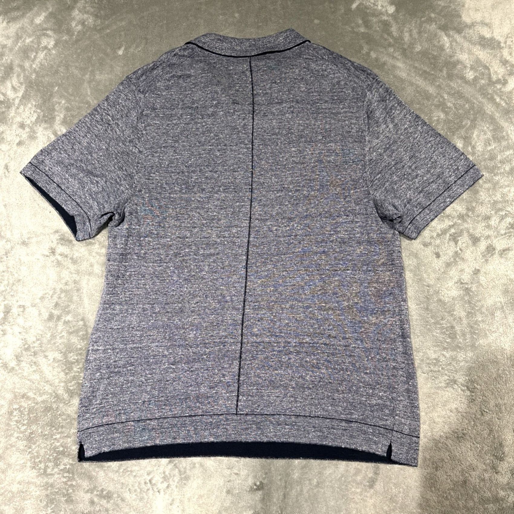 Rag & Bone Rag & Bone Shirt Polo Mens XL Blue Short Sleeve Cotton Linen Blend Casual Polo Shirt Size US XL / EU 56 / 4 - 6 Thumbnail