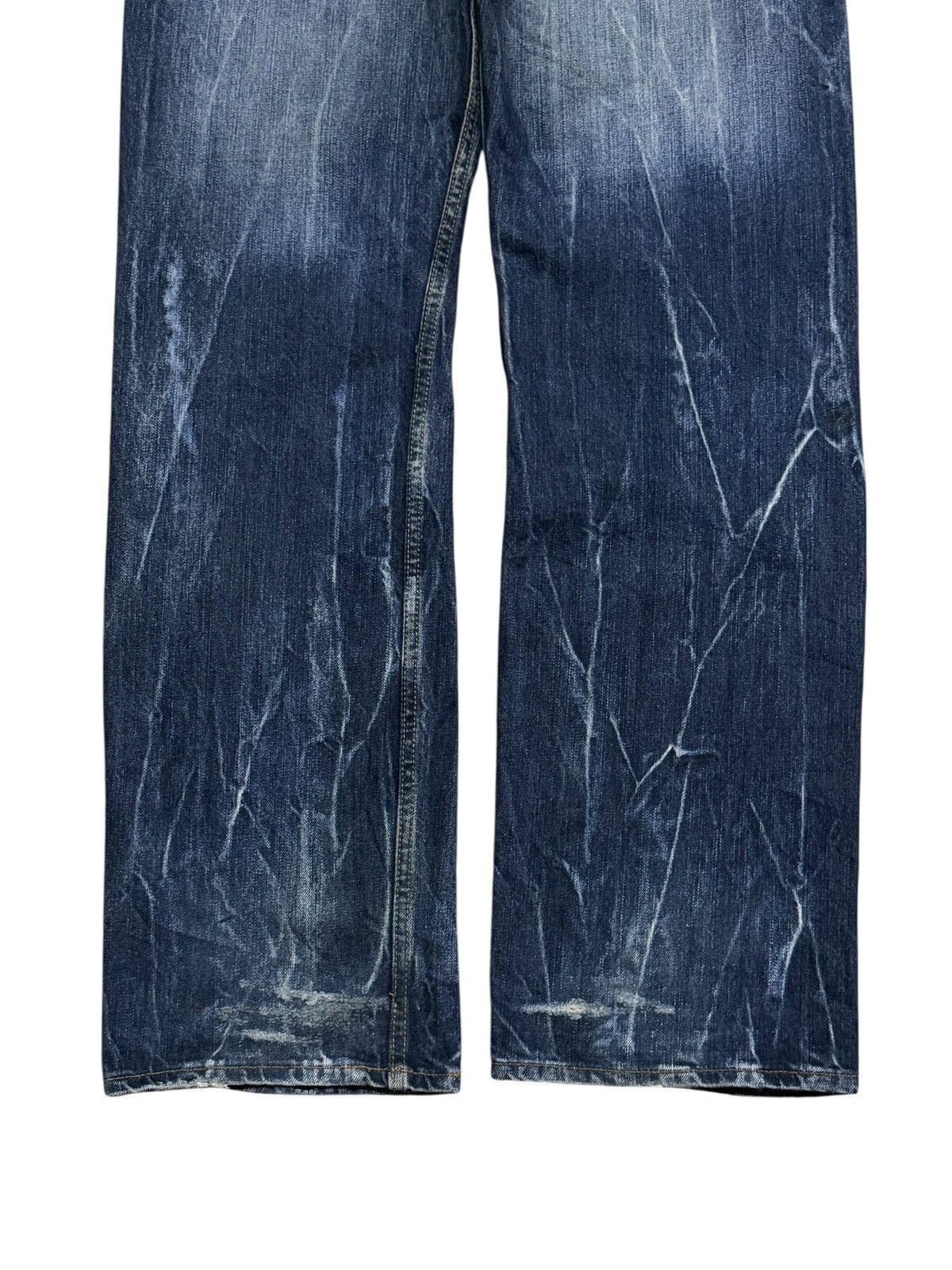 Japanese Brand Vintage Japanese Brand Y2K Distressed Denim jeans | W35 Size US 35 - 7 Thumbnail