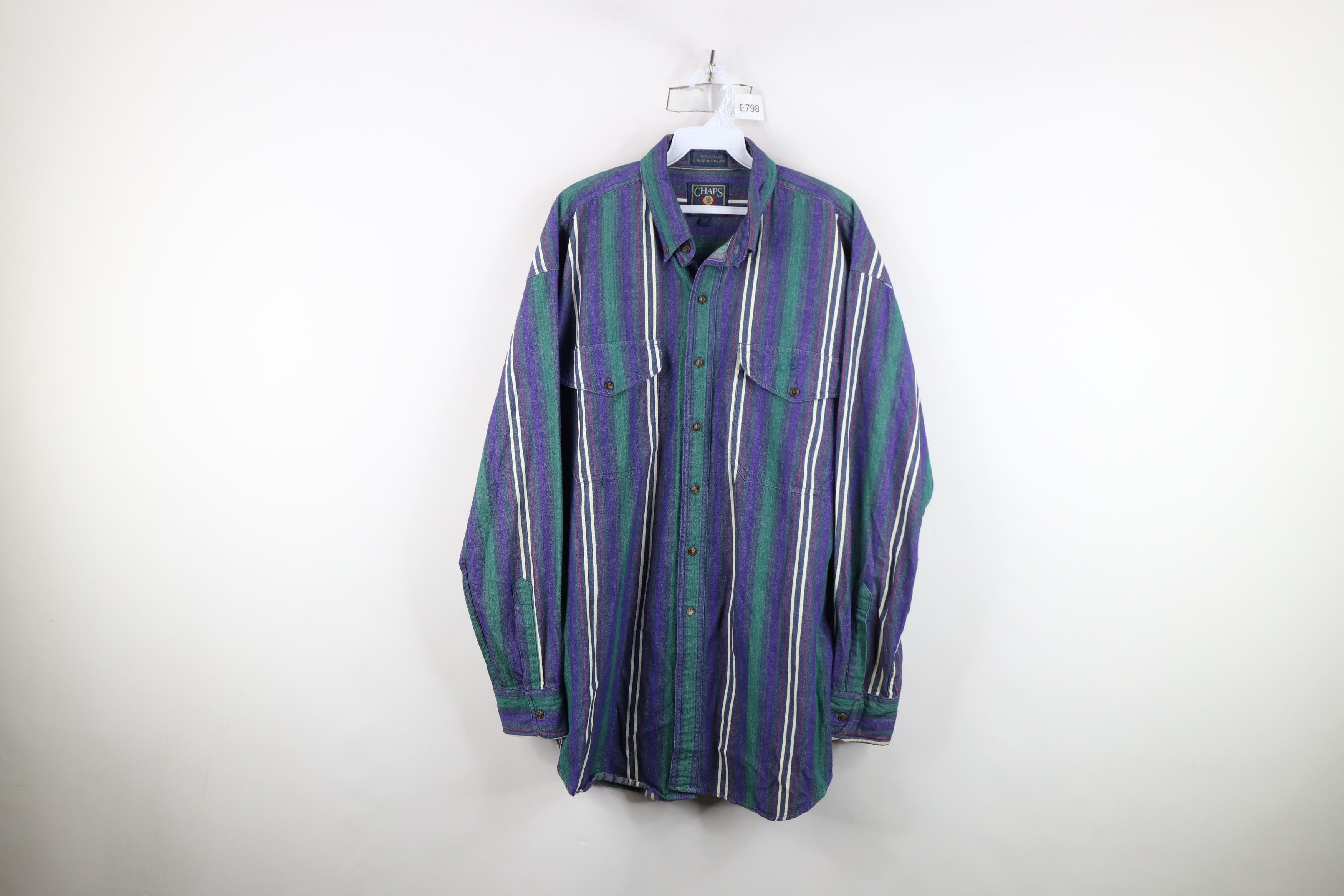 Ralph Lauren Vintage 90s Ralph Lauren Denim Collared Button Down Shirt Size US L / EU 52-54 / 3 - 1 Thumbnail