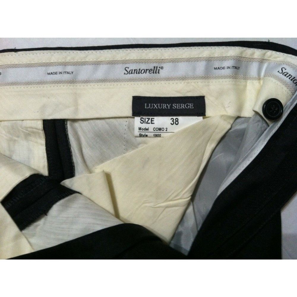 Santorelli SANTORELLI MENS NEW GRAY 100%WOOL DRESS PANTS SIZE:38/31 Size 38R - 2 Thumbnail