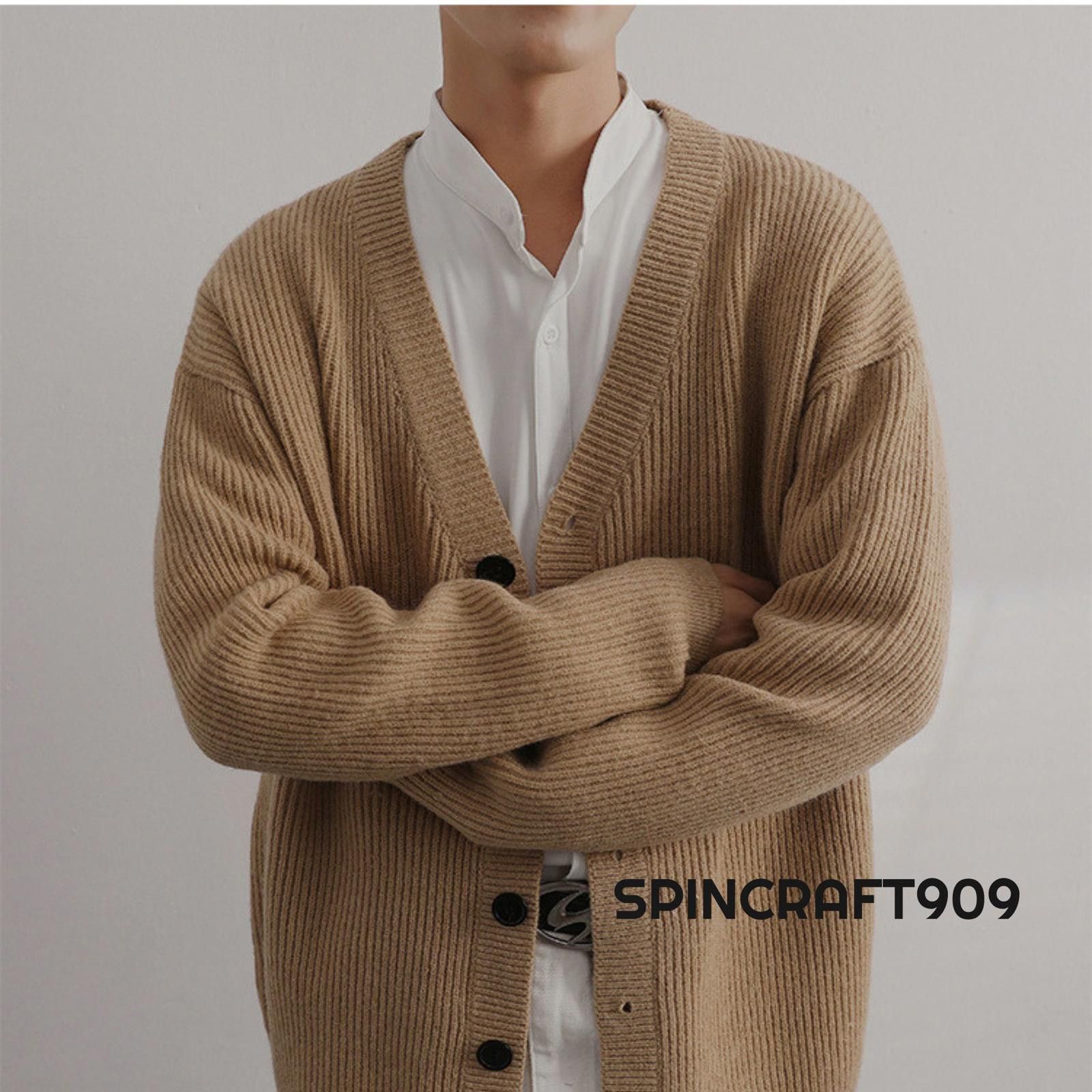 Vintage Brown Button Cardigan Sweater Size US L / EU 52-54 / 3 - 4 Thumbnail