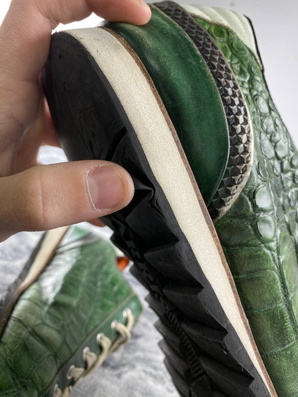 Harris Tweed Harris Lage Trainers Leather Trainers Men Size 11 Green Size US 11 / EU 44 - 23 Thumbnail