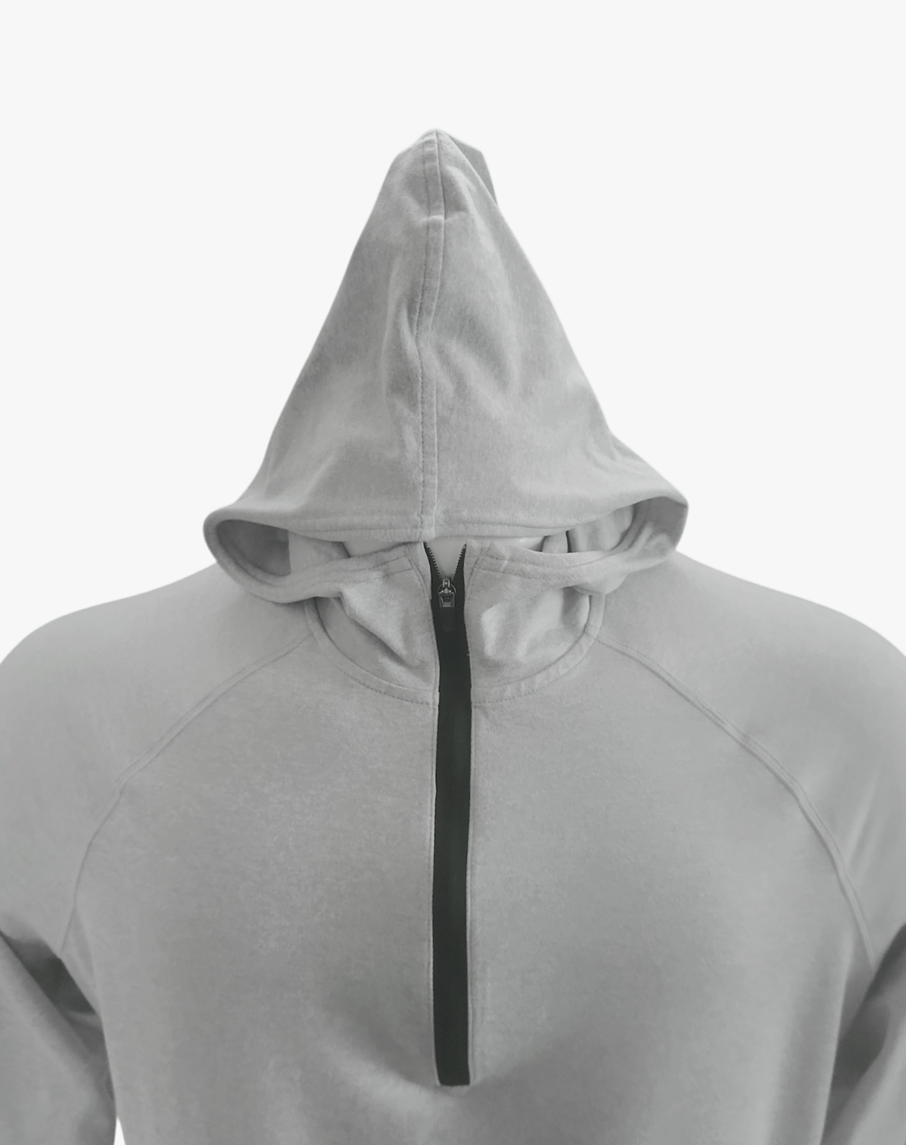 Vuori Vuori Men's Ponto Performance Half Zip lightweight gray hood Size US M / EU 48-50 / 2 - 2 Thumbnail