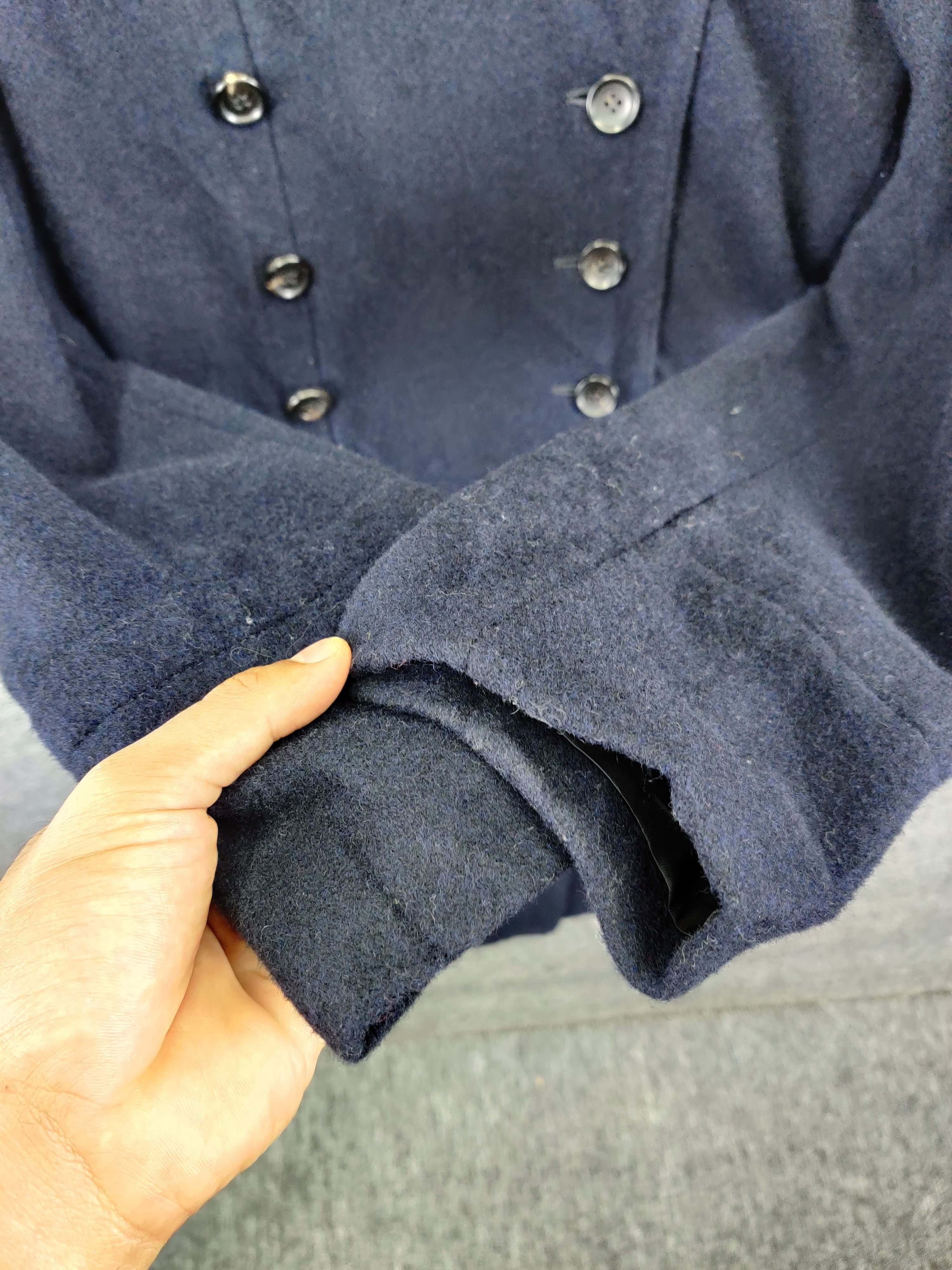 Comme des Garcons Vintage Comme Des Garcons Double Breasted Wool Long Coat Size US XS / EU 42 / 0 - 9 Thumbnail
