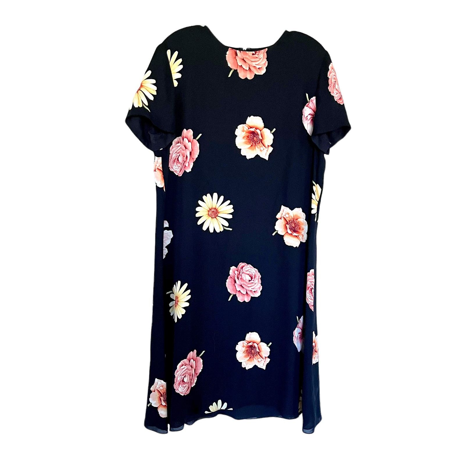 Ellen Tracy Vintage Linda Allard Ellen Tracy silk floral print dress Size XL / US 12-14 / IT 48-50 - 1 Thumbnail