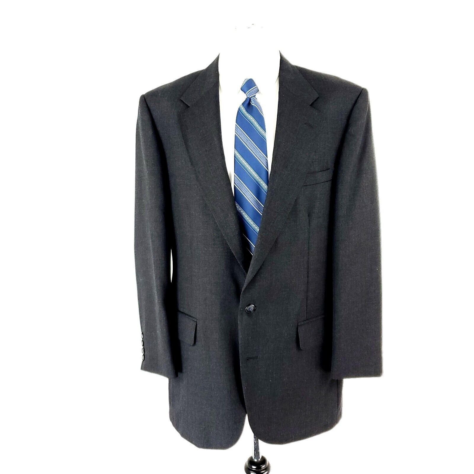 Stafford Vintage Stafford American Craftsman 2 Button Blazer 42L Gray Size 42L - 3 Thumbnail