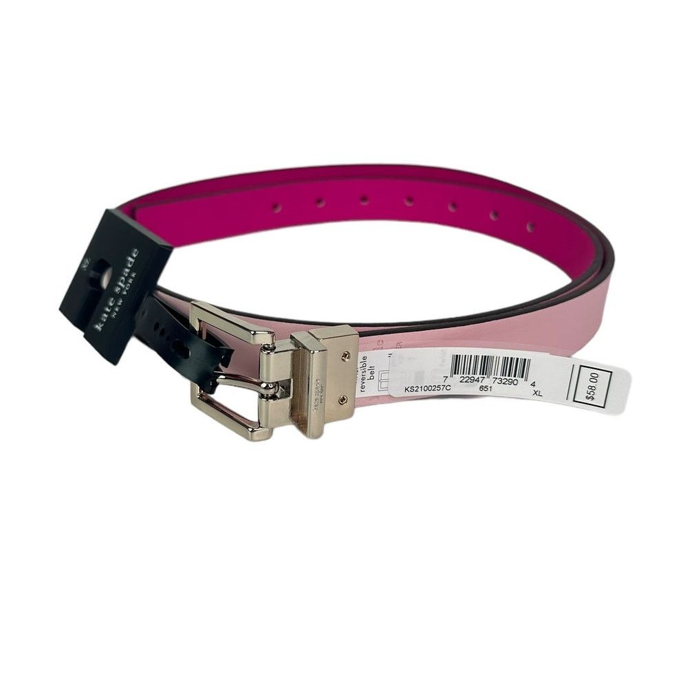 Kate Spade Kate Spade Reversible Belt XL Vivid Snapdragon and Pink Size ONE SIZE - 6 Thumbnail