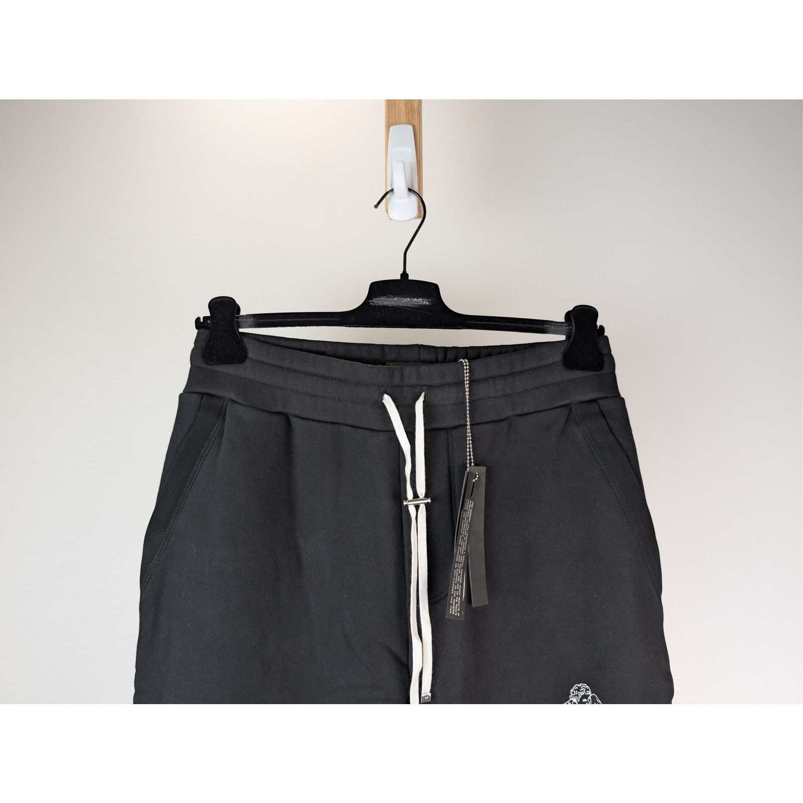 Amiri o1rshd1 Crystal Outline Cherub Sweatpants in Black Size US 32 / EU 48 - 3 Thumbnail