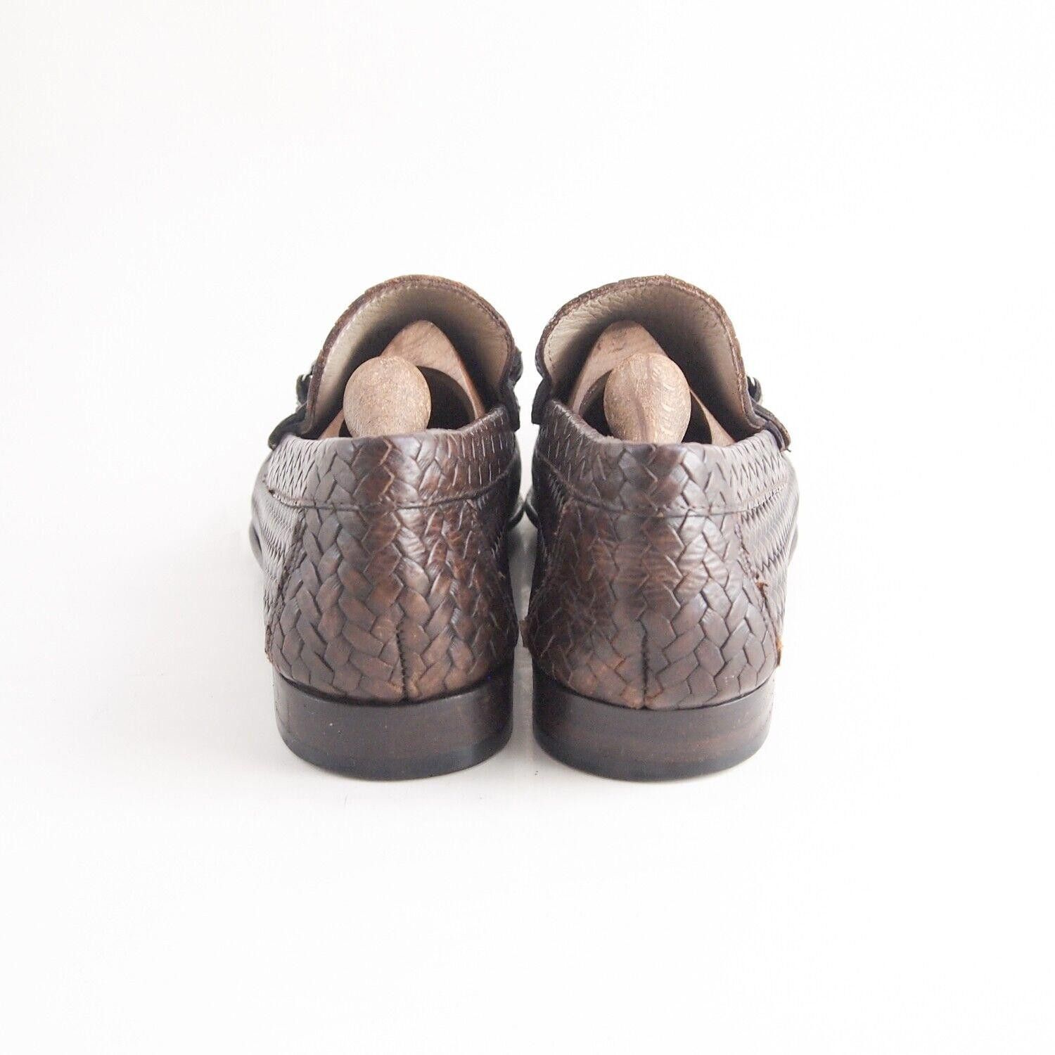 Dolce & Gabbana Dolce Gabbana Logo Loafers Brown Braided Leather EU 40 US 7 Size US 7 / EU 40 - 7 Thumbnail
