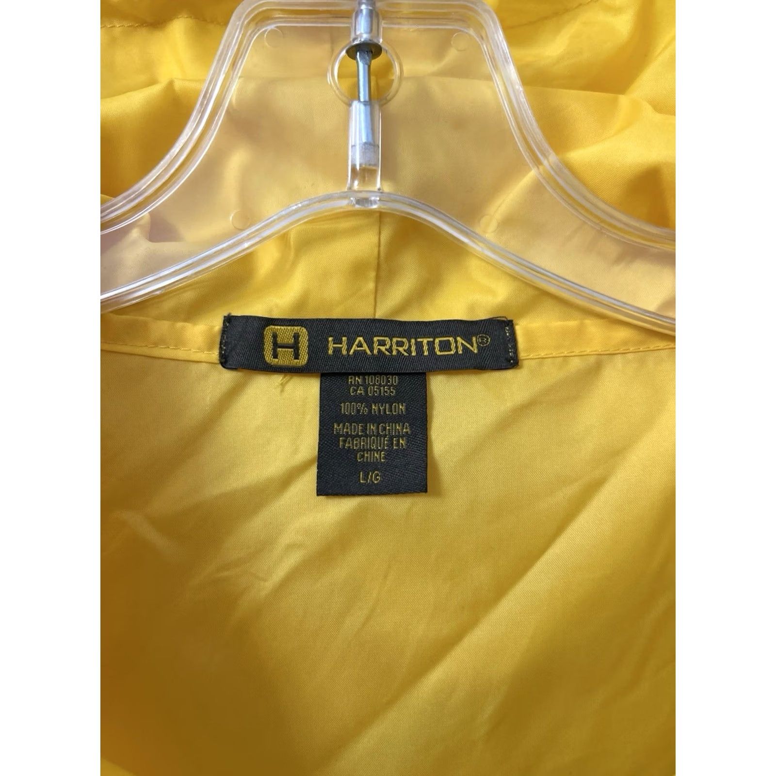Vintage Harriton Jacket Mens L Yellow MIT MBA Finance Track Anorak Zip Hooded Packable Lightweight Water-Resistant Bar—Embroidered Logo Size US L / EU 52-54 / 3 - 5 Thumbnail