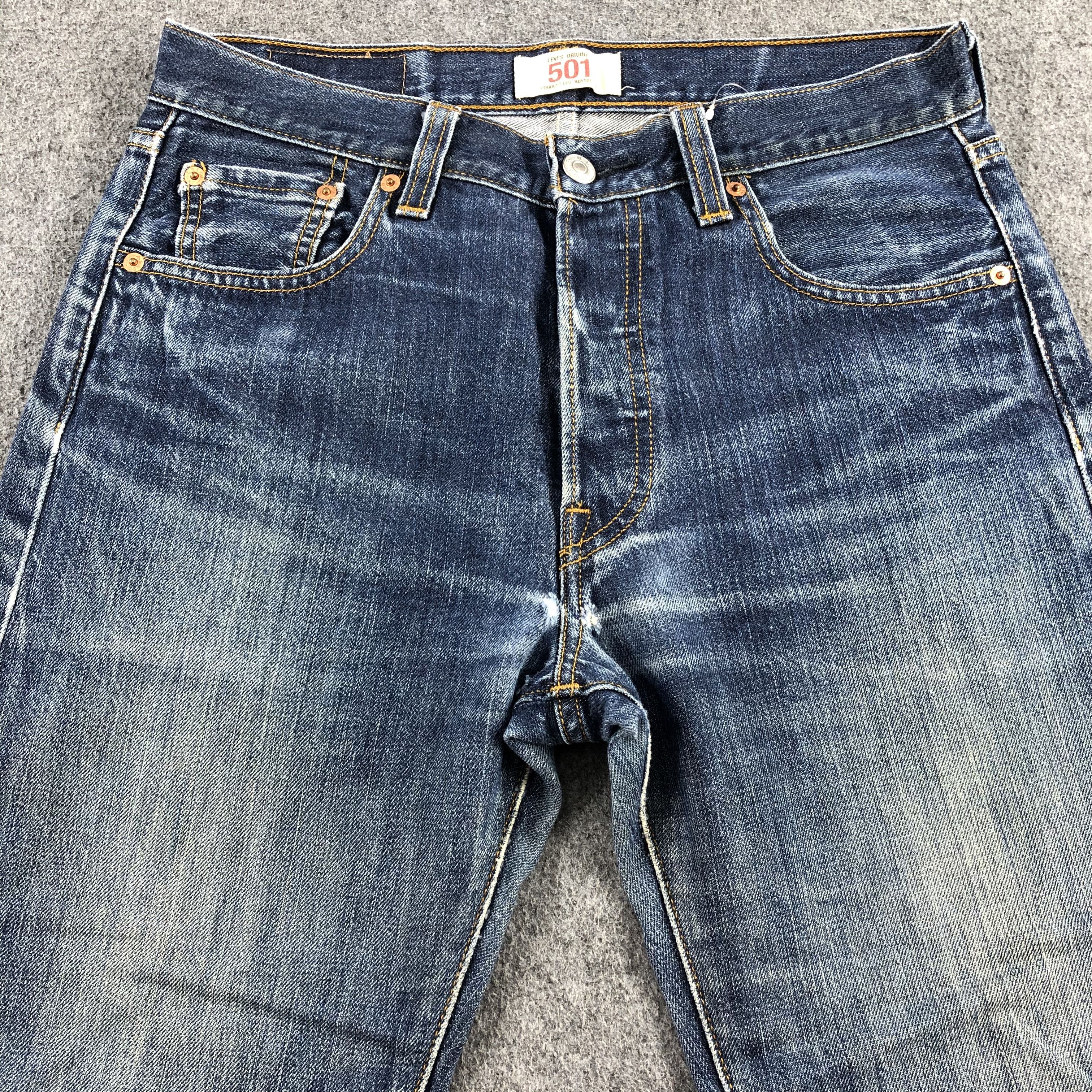 Levi's Vintage Blue Wash Levis 501 Jeans-J1904 Size US 31 - 3 Thumbnail