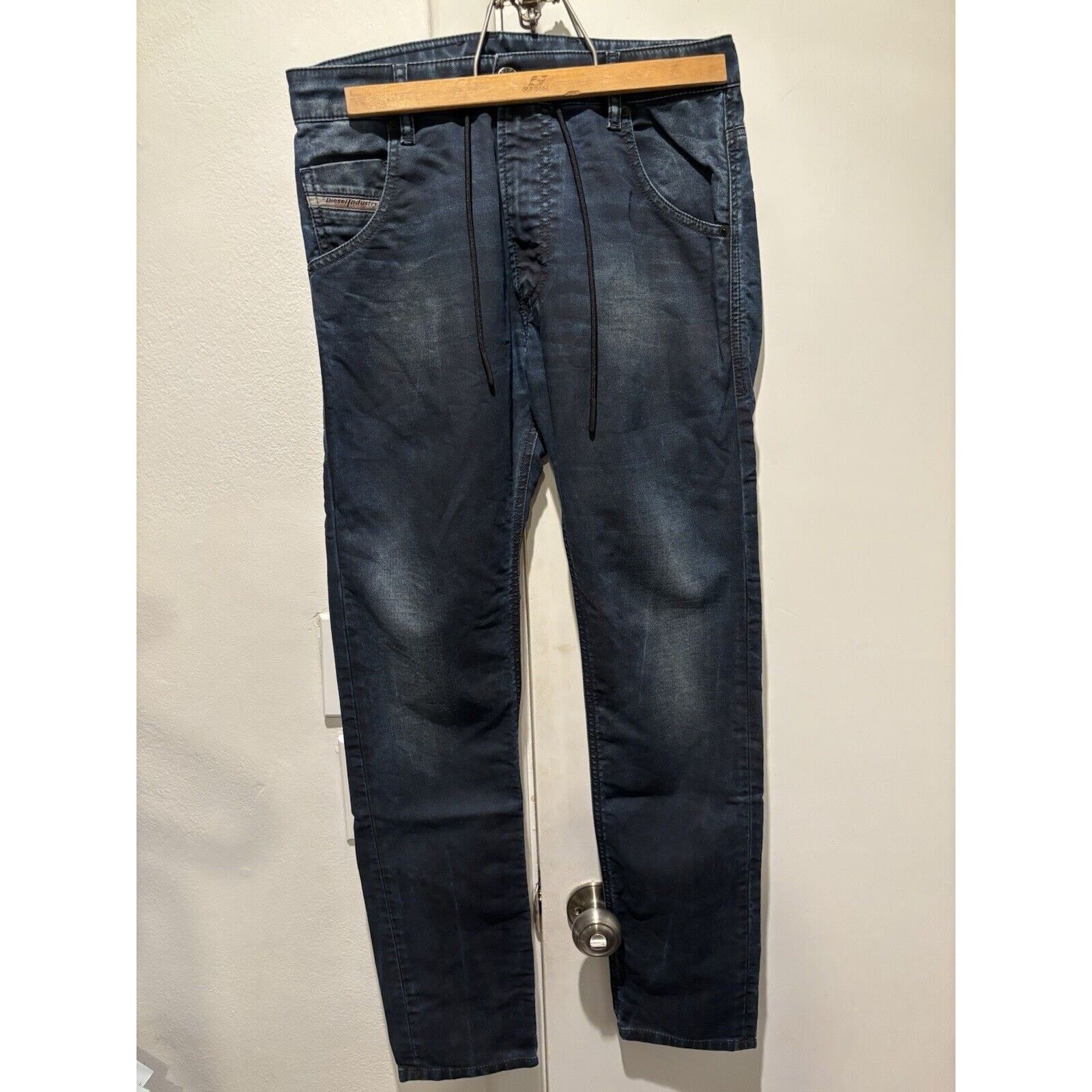 Mens Diesel Dark Wash Krooley Jogg Tapered Jean W 28 X L 32
