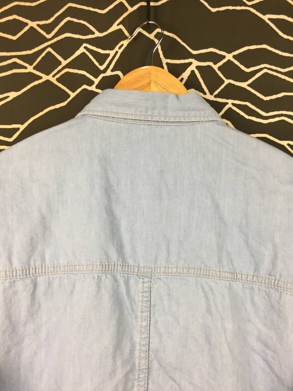 Japanese Brand CIROI by Egoist Light Wash Denim-Look Chambray Workshirt Size US M / EU 48-50 / 2 - 7 Thumbnail