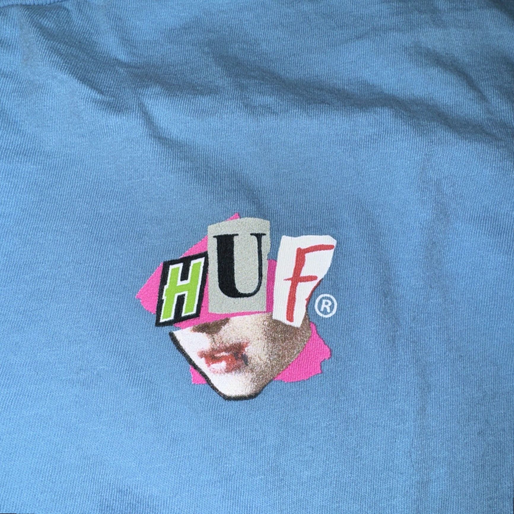 Huf HUF Long Sleeve T-Shirt Blue L Mens Skateboarding Shirt - 20x28 Large Size US L / EU 52-54 / 3 - 5 Thumbnail