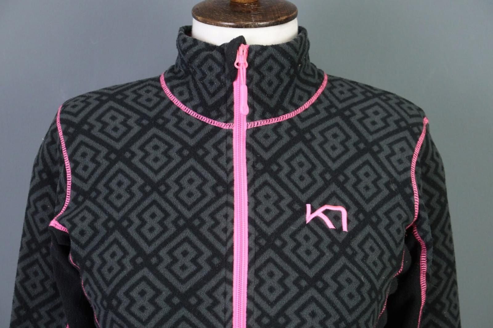 Designer Kari Traa Gray Geoimetric Fair Isle Jacket Size M Size M / US 6-8 / IT 42-44 - 3 Thumbnail