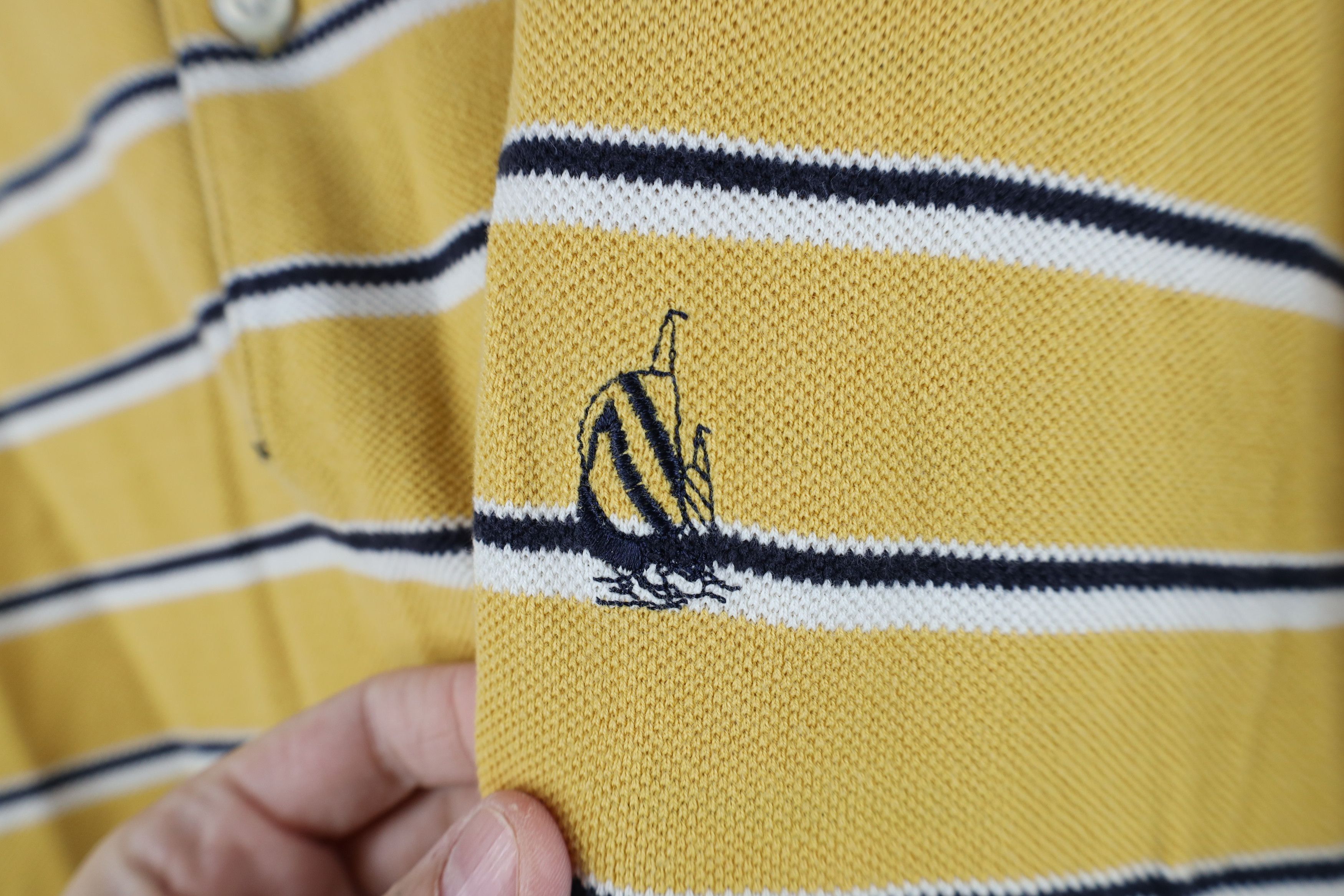Nautica Vintage 90s Nautica Sailboat Cotton Knit Golf Polo Shirt Size US L / EU 52-54 / 3 - 4 Thumbnail