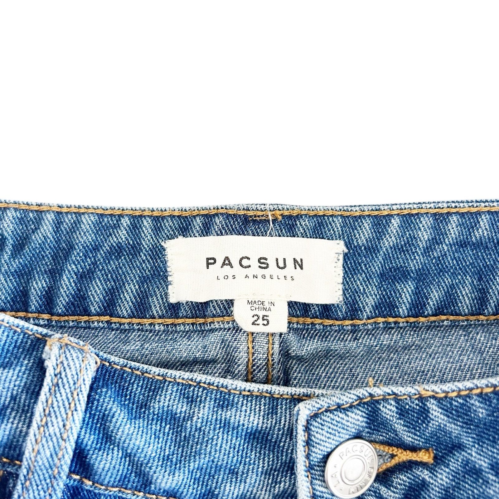Pacsun PacSun Denim Jean Mini Skirt Sz 25 Size 25" / US 0 / IT 36 - 2 Thumbnail
