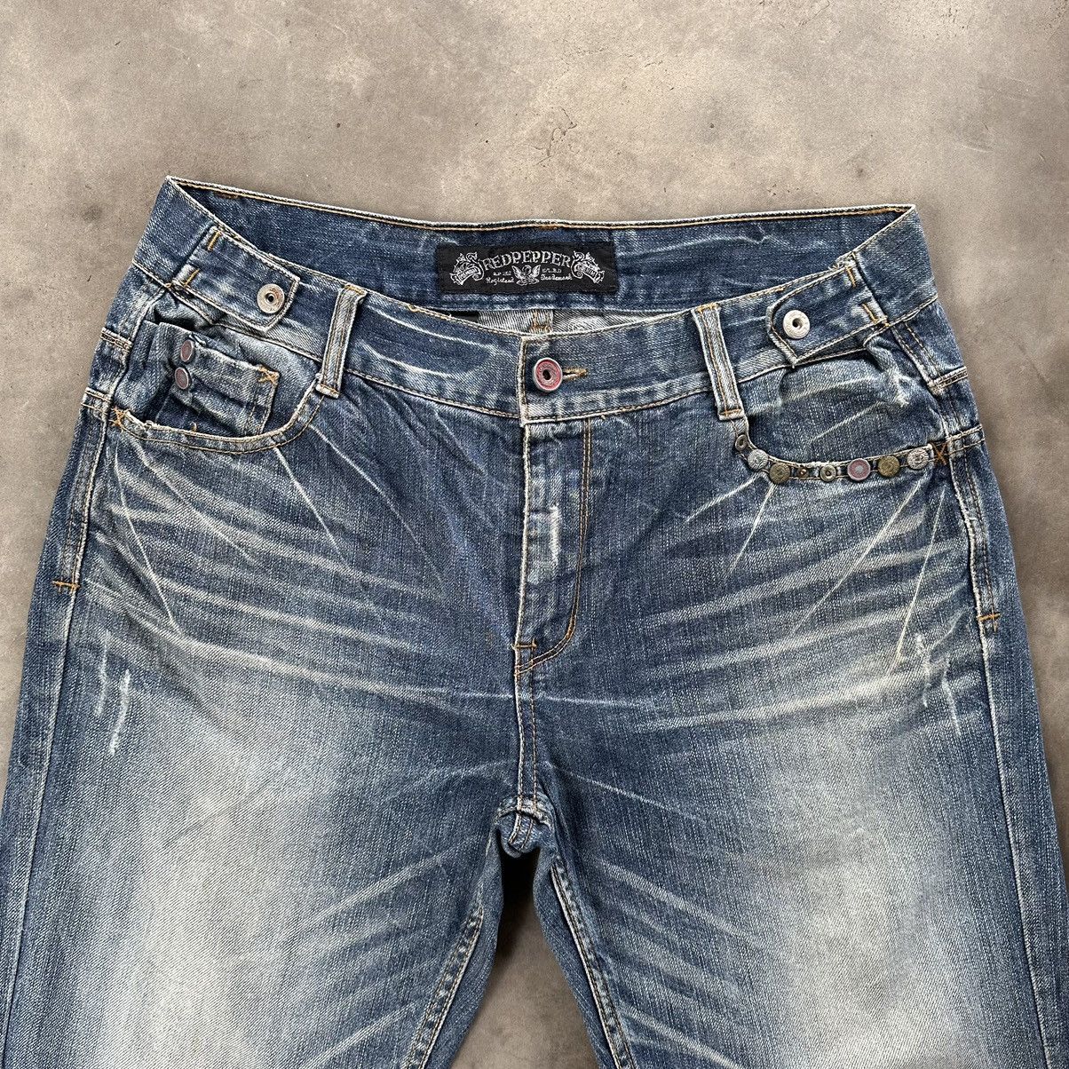 Japanese Brand Vintage Japanese PUNK Raw Faded Denim Jean Japan Size 34 Size US 34 / EU 50 - 5 Thumbnail