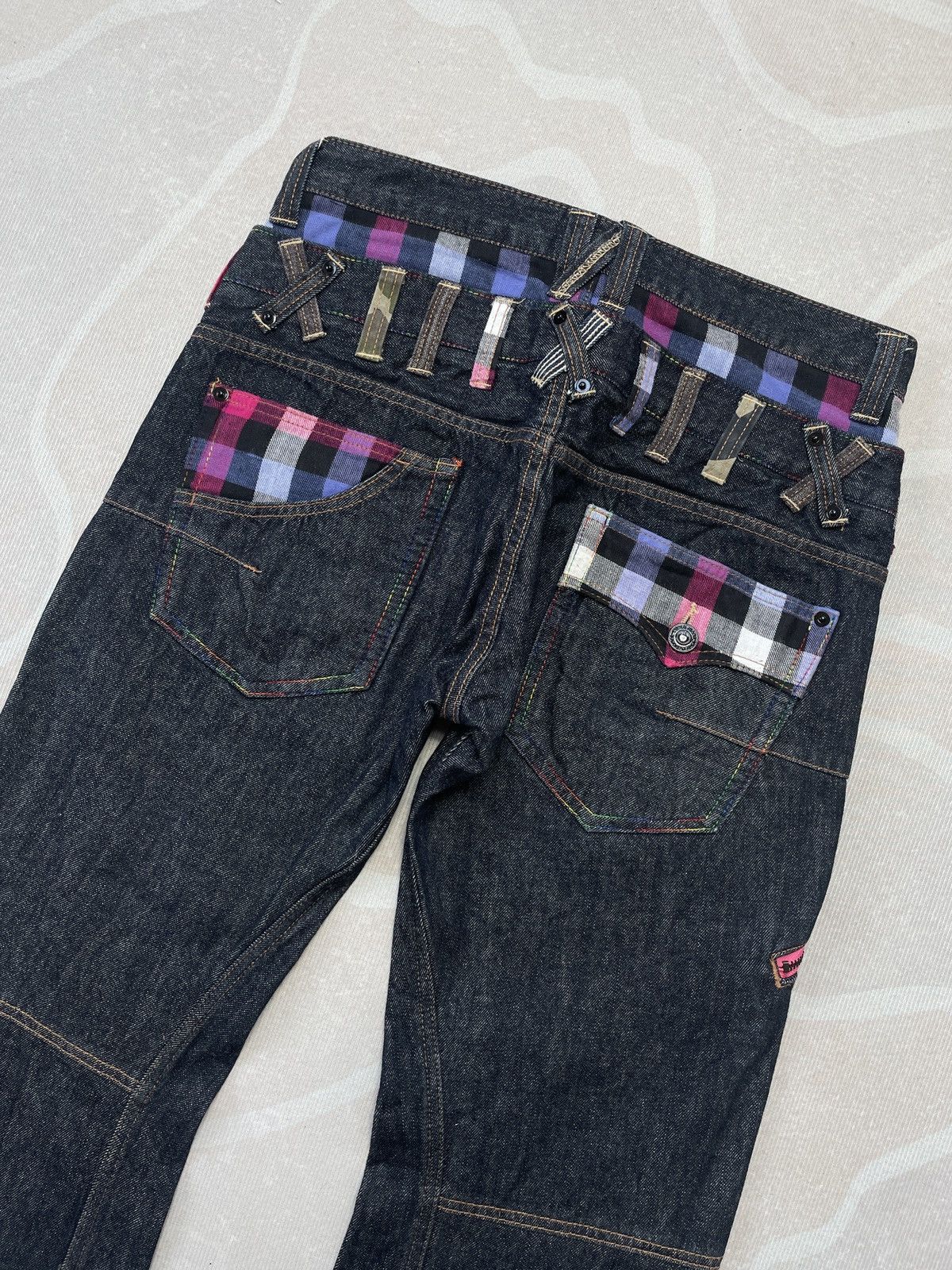 Japanese Brand DOMINATE DOUBLE WAIST JEANS Size US 31 - 4 Thumbnail