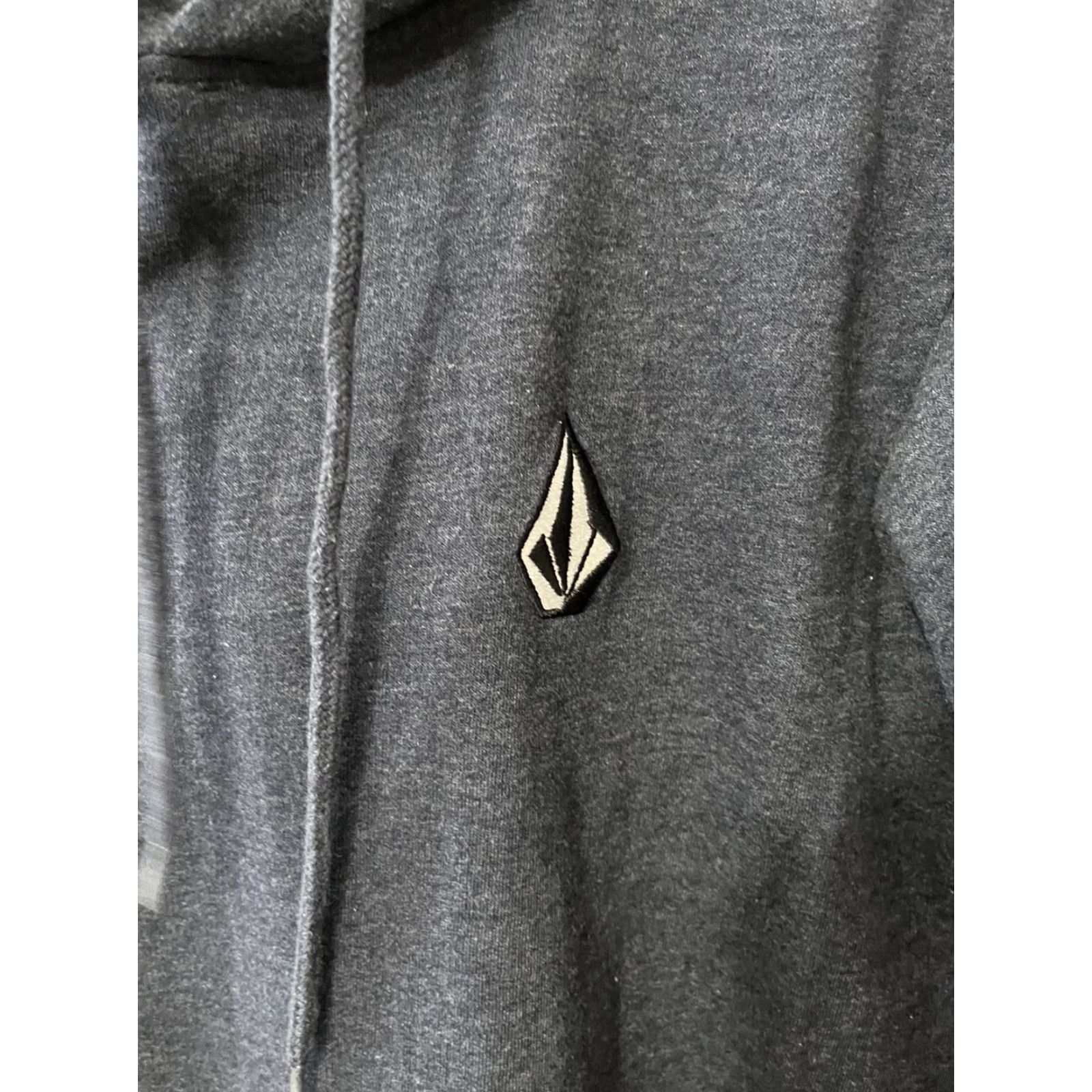 Volcom Volcom Fleece Pullover Hoodie Men’s S Heather Gray Logo Training Pullover Cotton Blend Gray Cross Training Hoodie Mens Size US S / EU 44-46 / 1 - 2 Thumbnail